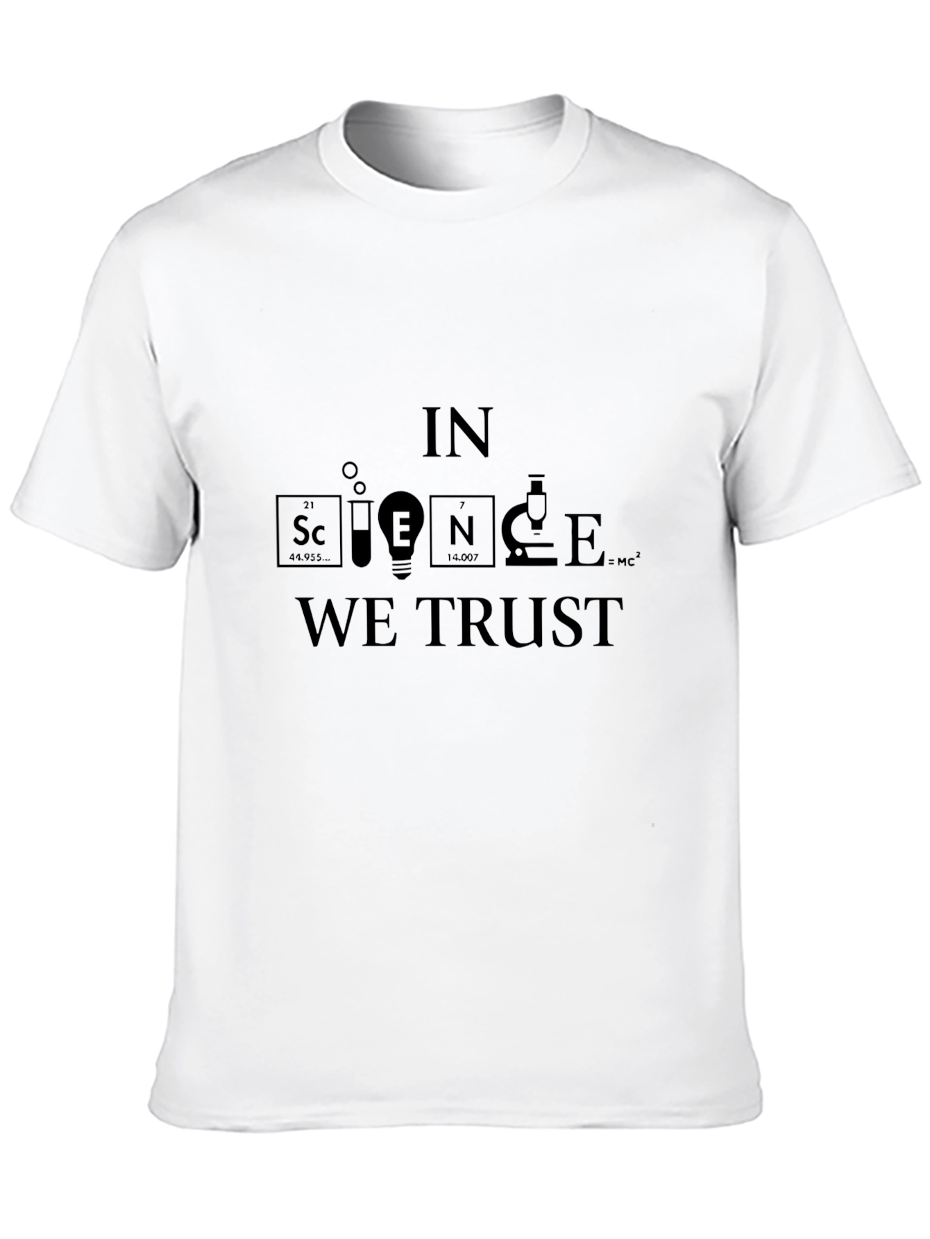 In Science We Trust Graphic Print T-Shirt
