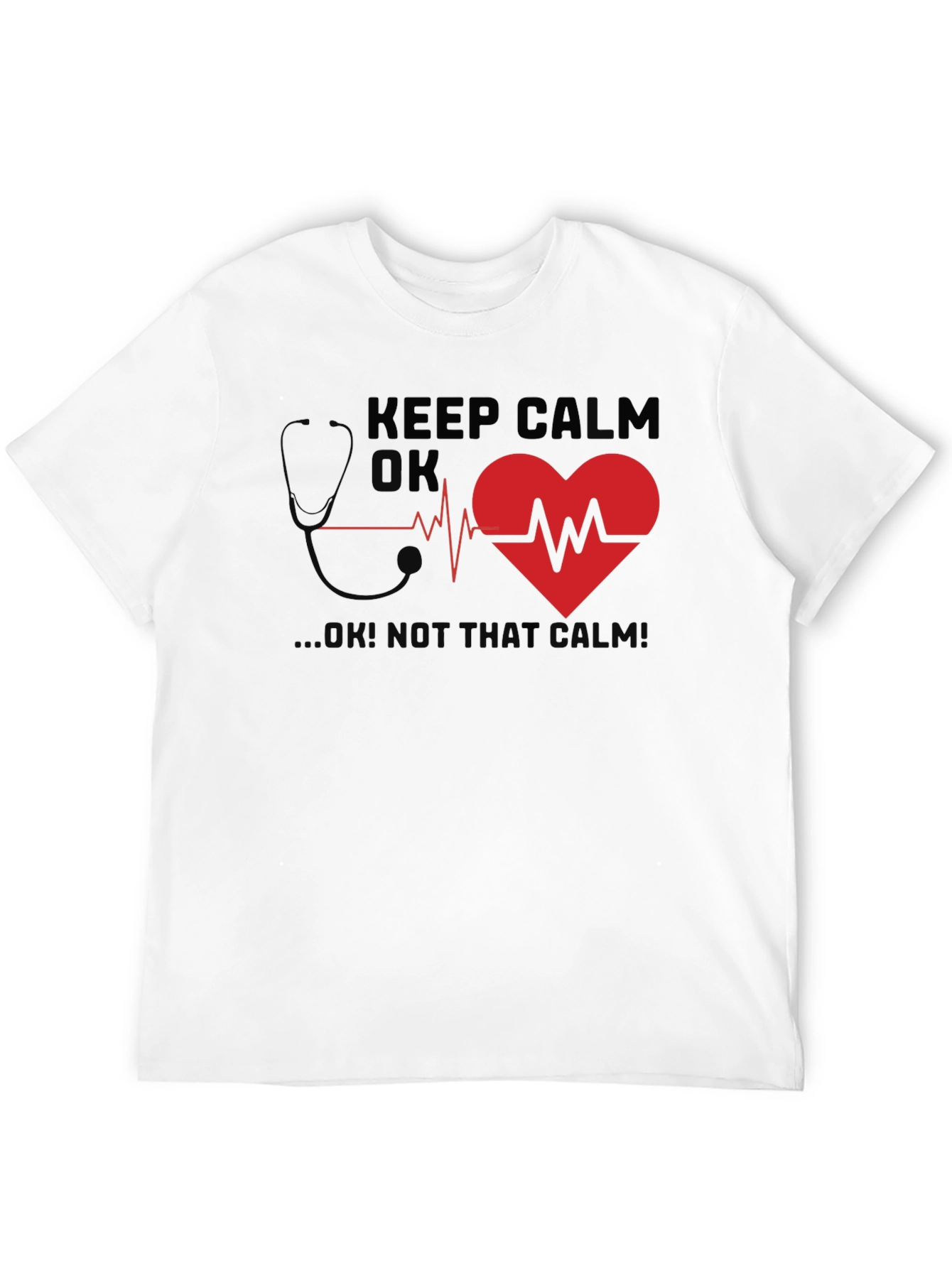 Keep Calm Heartbeat Graphic T-Shirt
