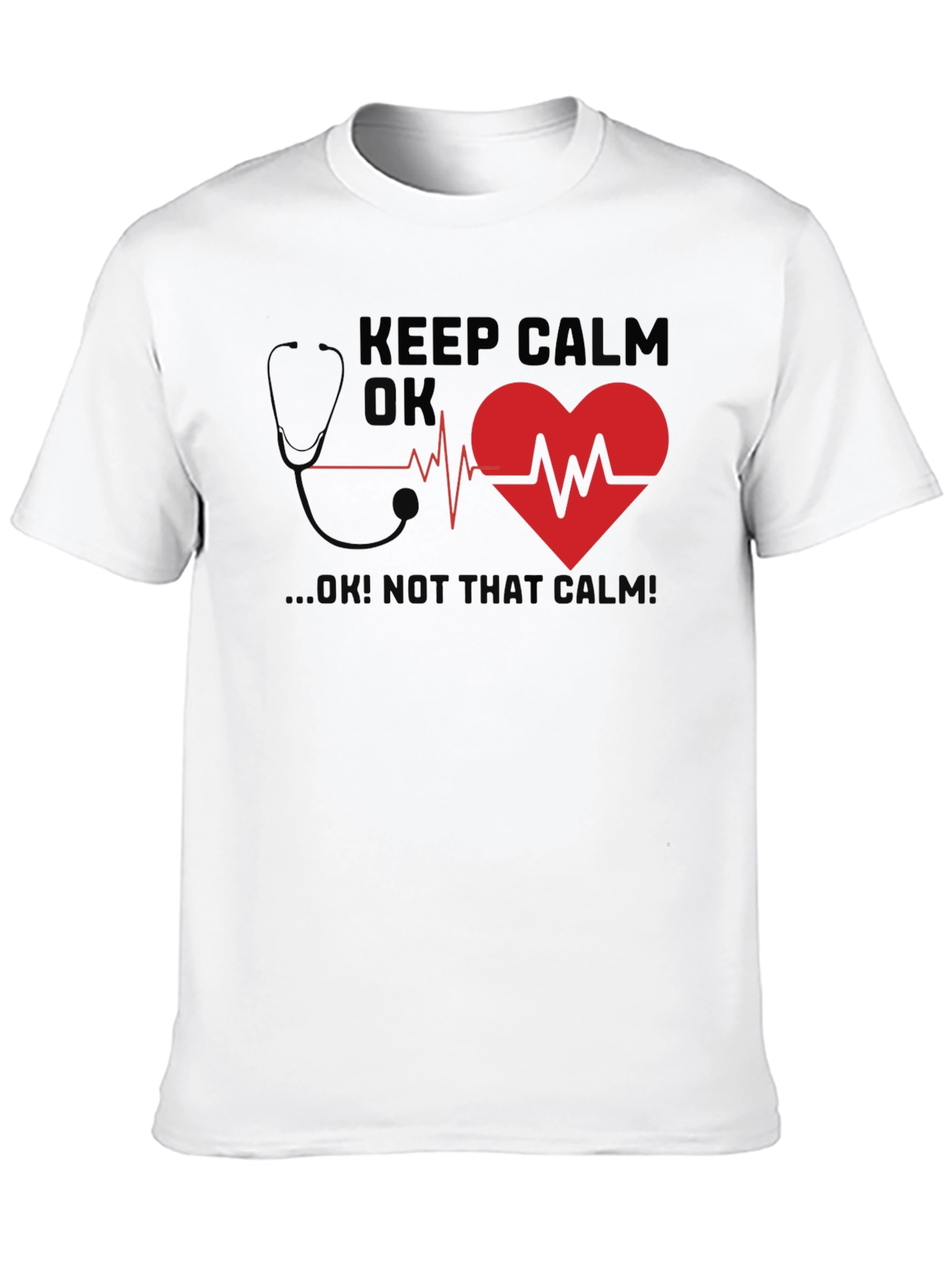 Keep Calm Heartbeat Graphic T-Shirt