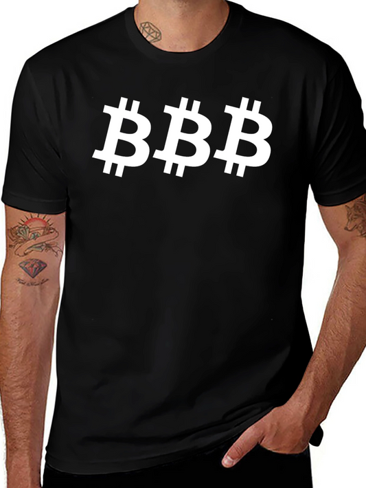 Bitcoin BBB Crypto Tee - Black Cotton Comfort