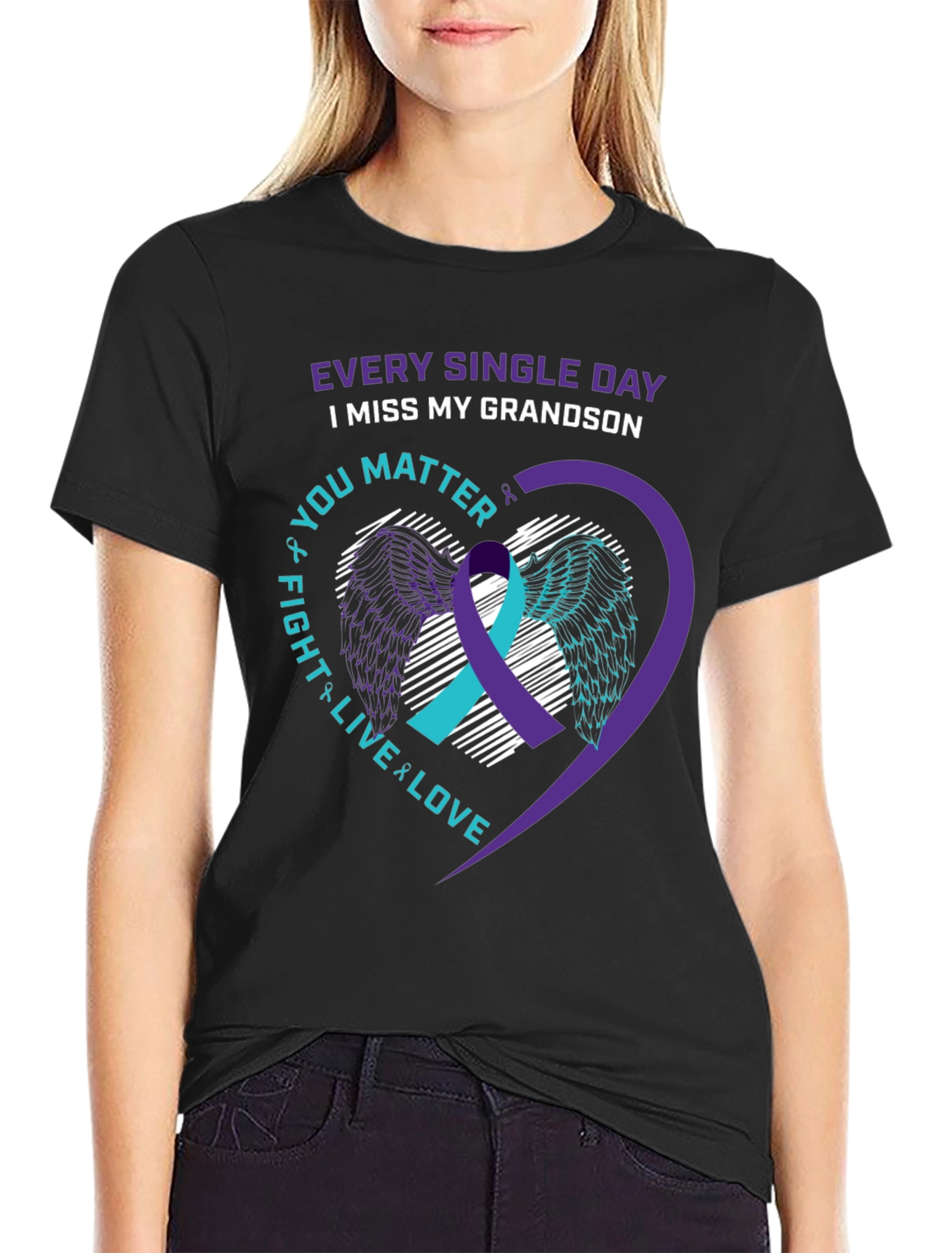 I Miss My Grandson T-Shirt Suicide Awareness