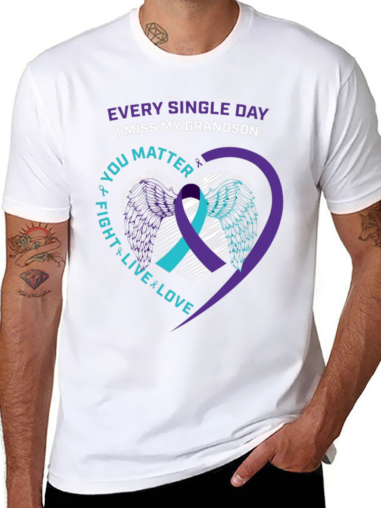 I Miss My Grandson T-Shirt Suicide Awareness