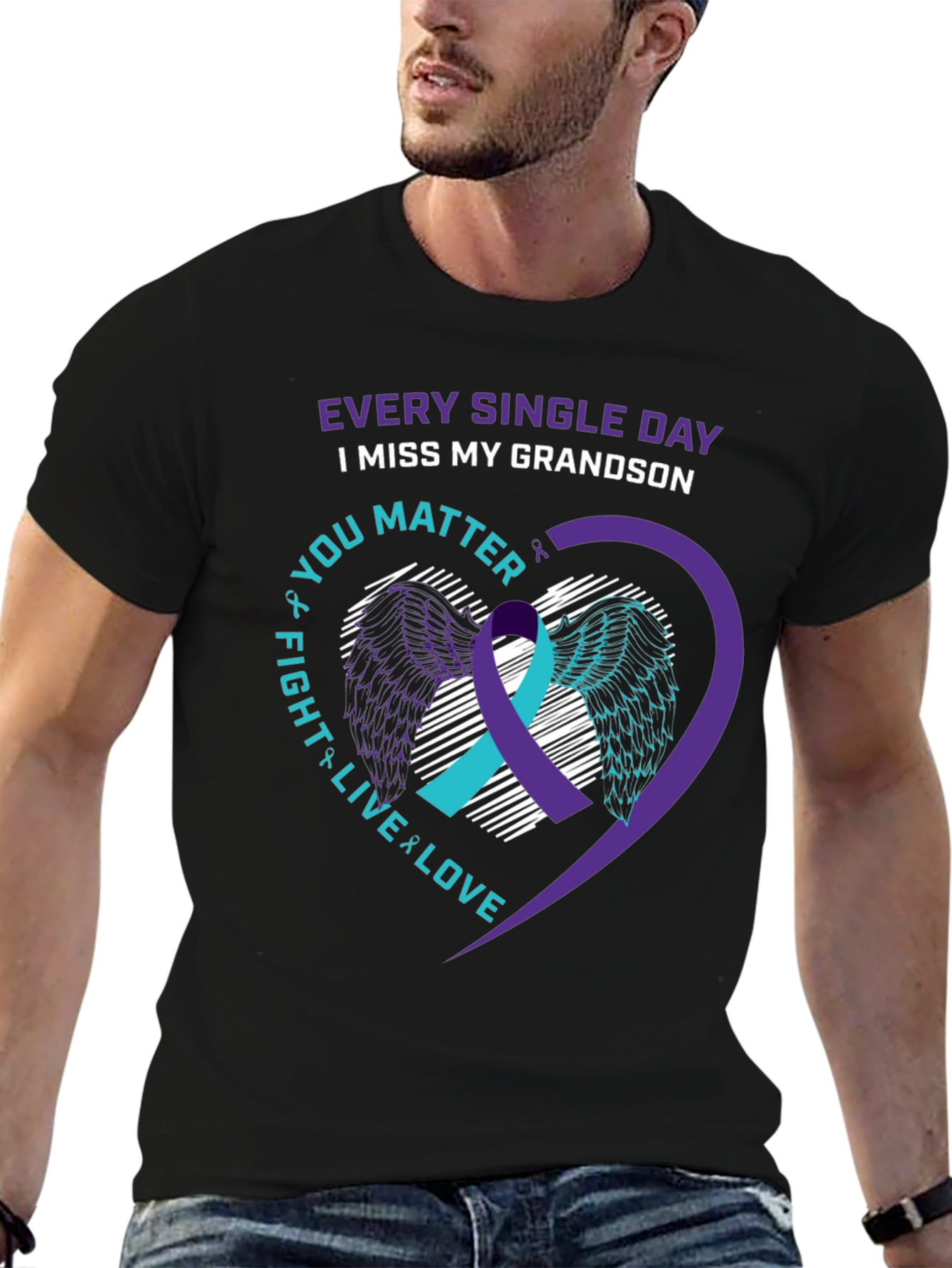 I Miss My Grandson T-Shirt Suicide Awareness