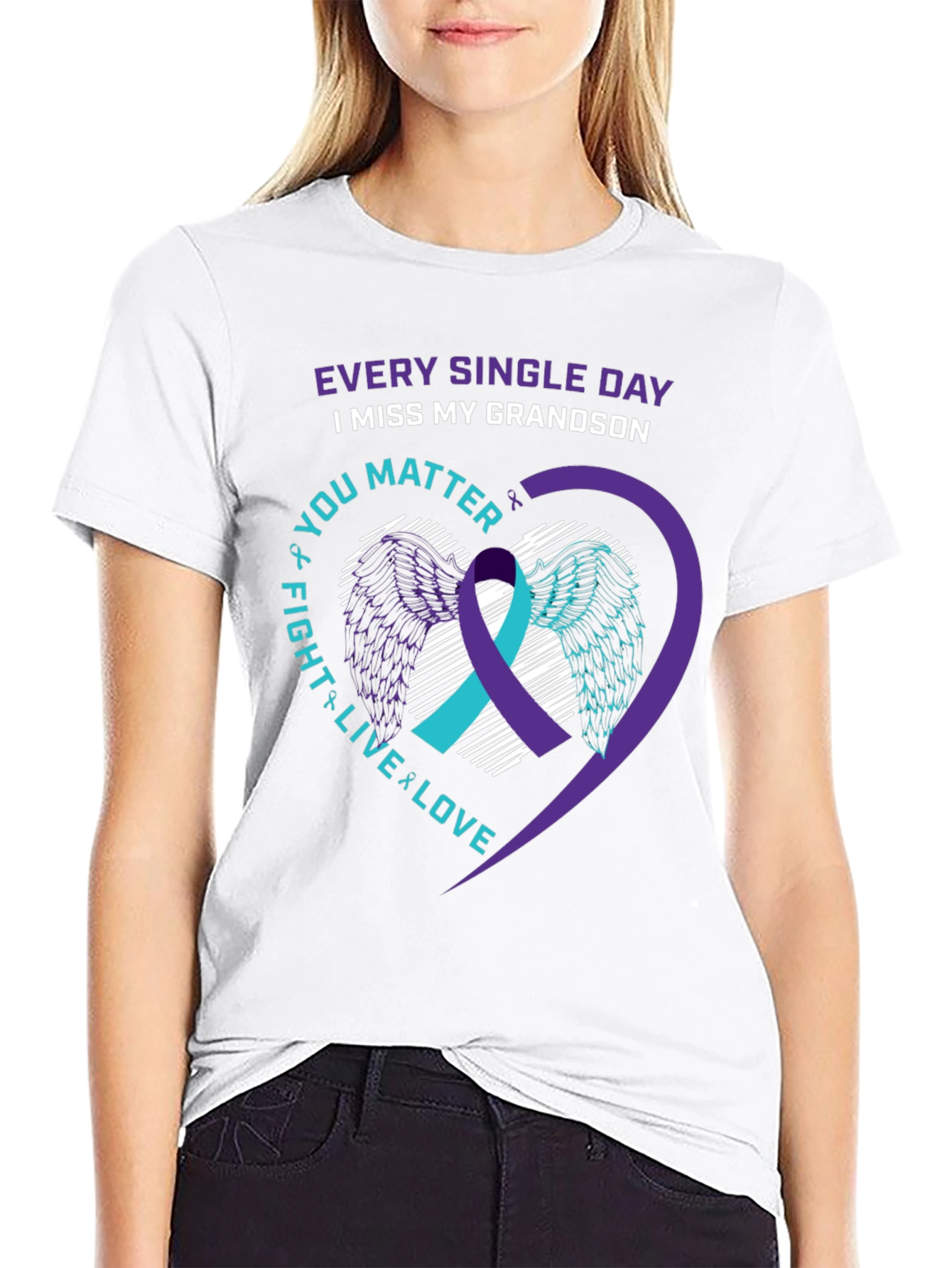 I Miss My Grandson T-Shirt Suicide Awareness
