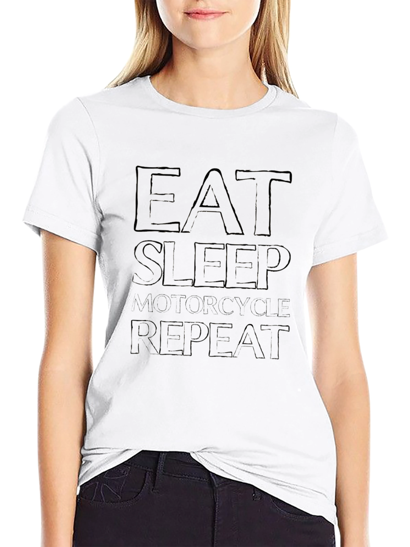 Eat Sleep Motorcycle Repeat Graphic Tee