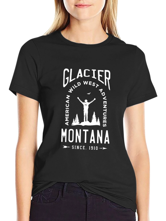 Glacier Montana T-Shirt - Wild West Adventures