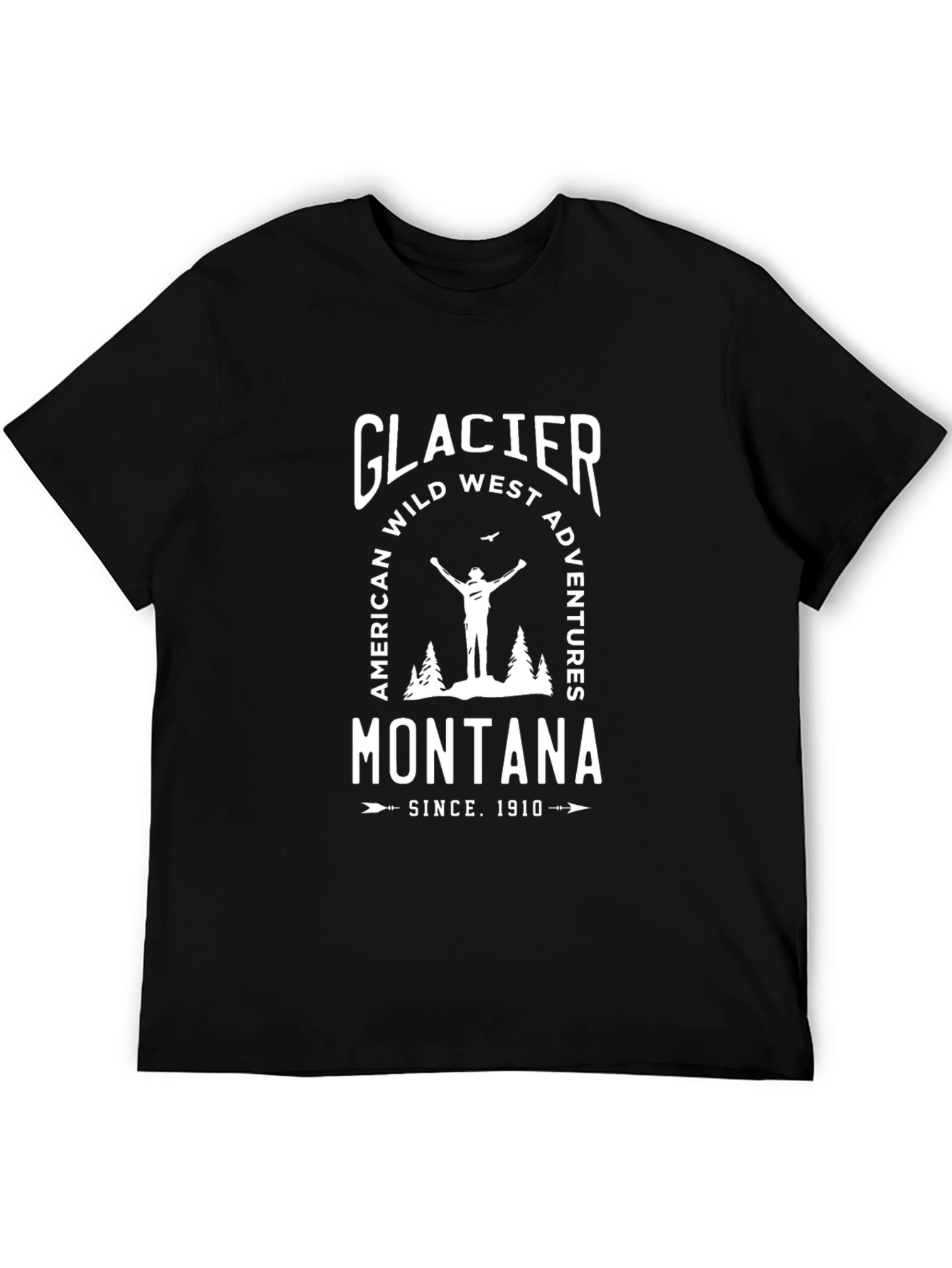Glacier Montana T-Shirt - Wild West Adventures