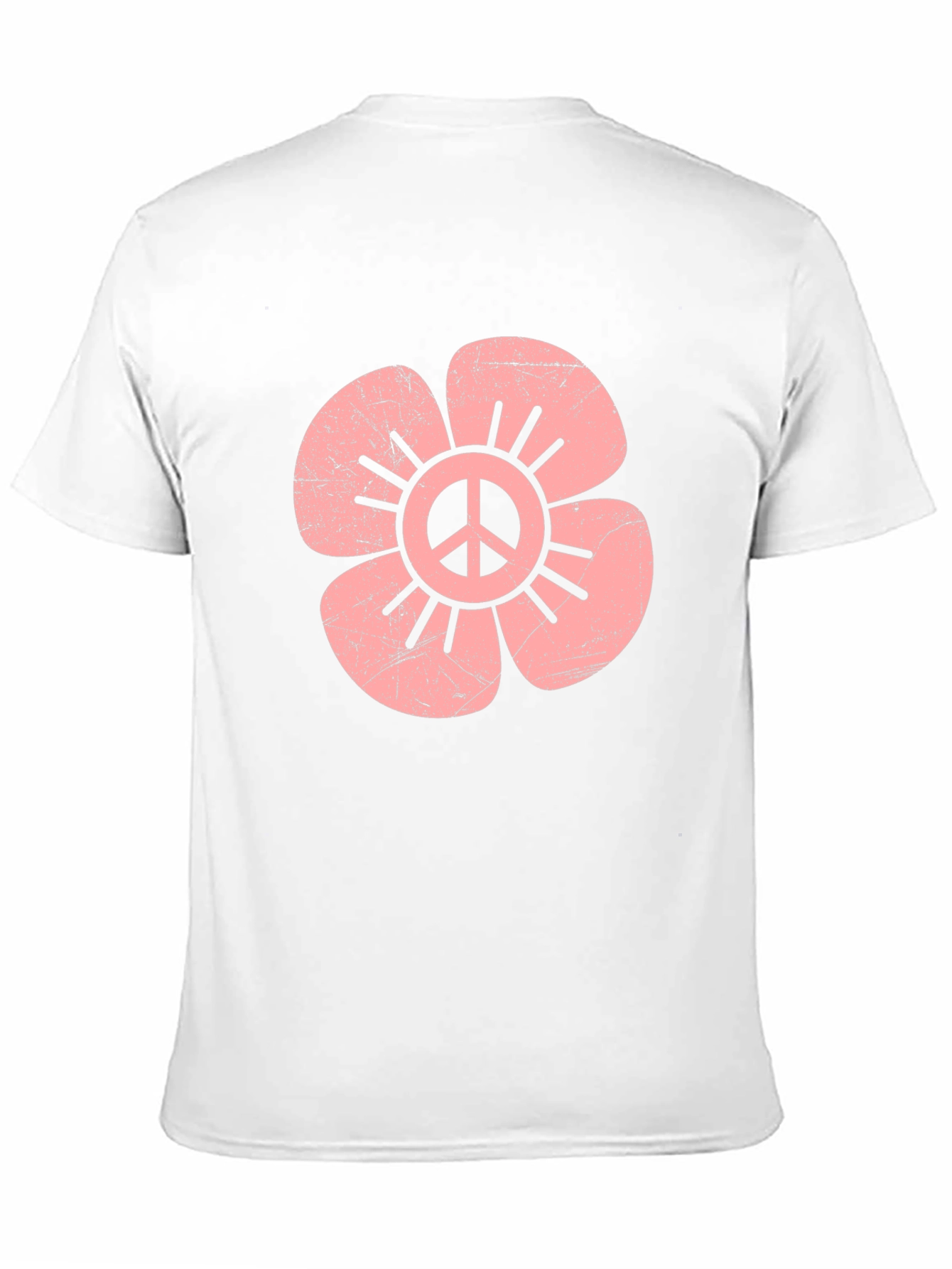 Peace Flower Graphic Tee - Retro Style