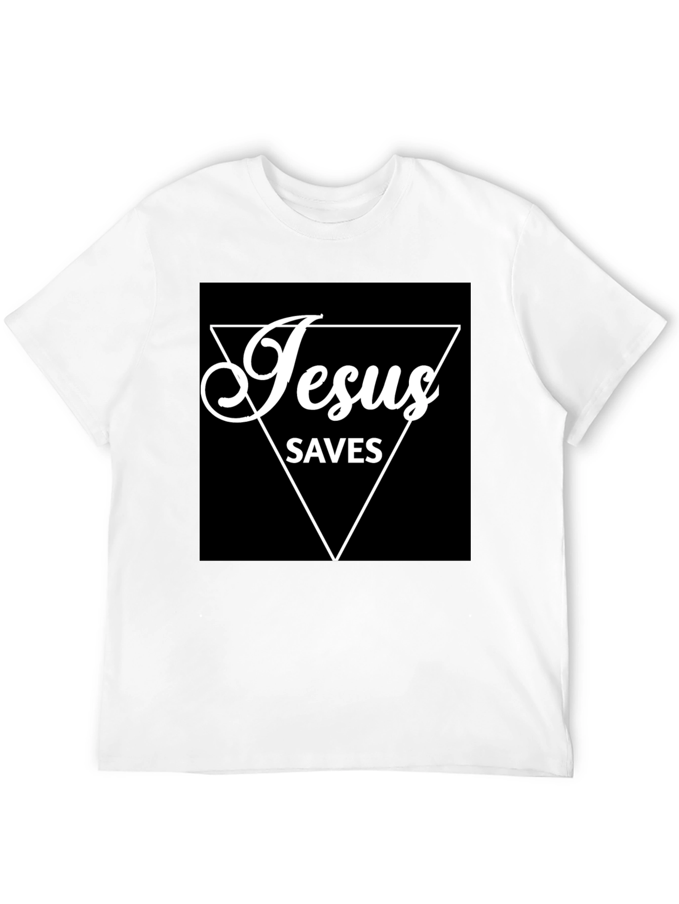 Jesus Saves Graphic T-Shirt - Black