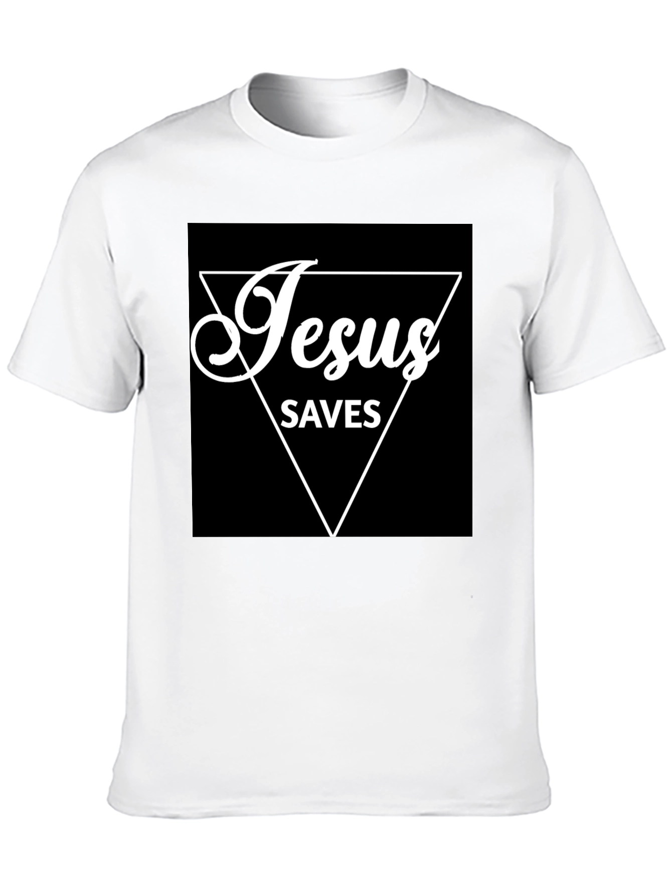 Jesus Saves Graphic T-Shirt - Black
