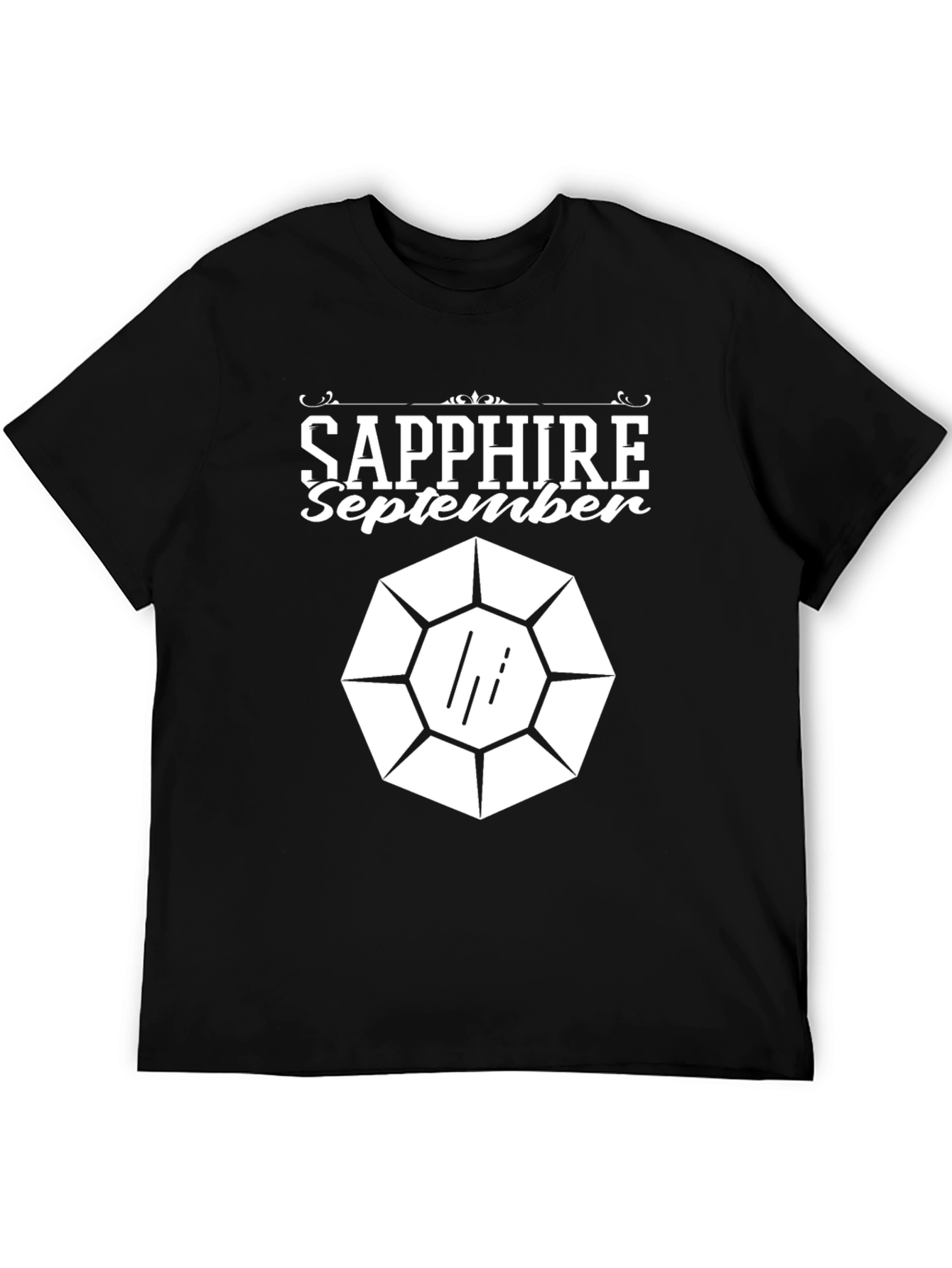 Sapphire September Birthday Gemstone T-Shirt