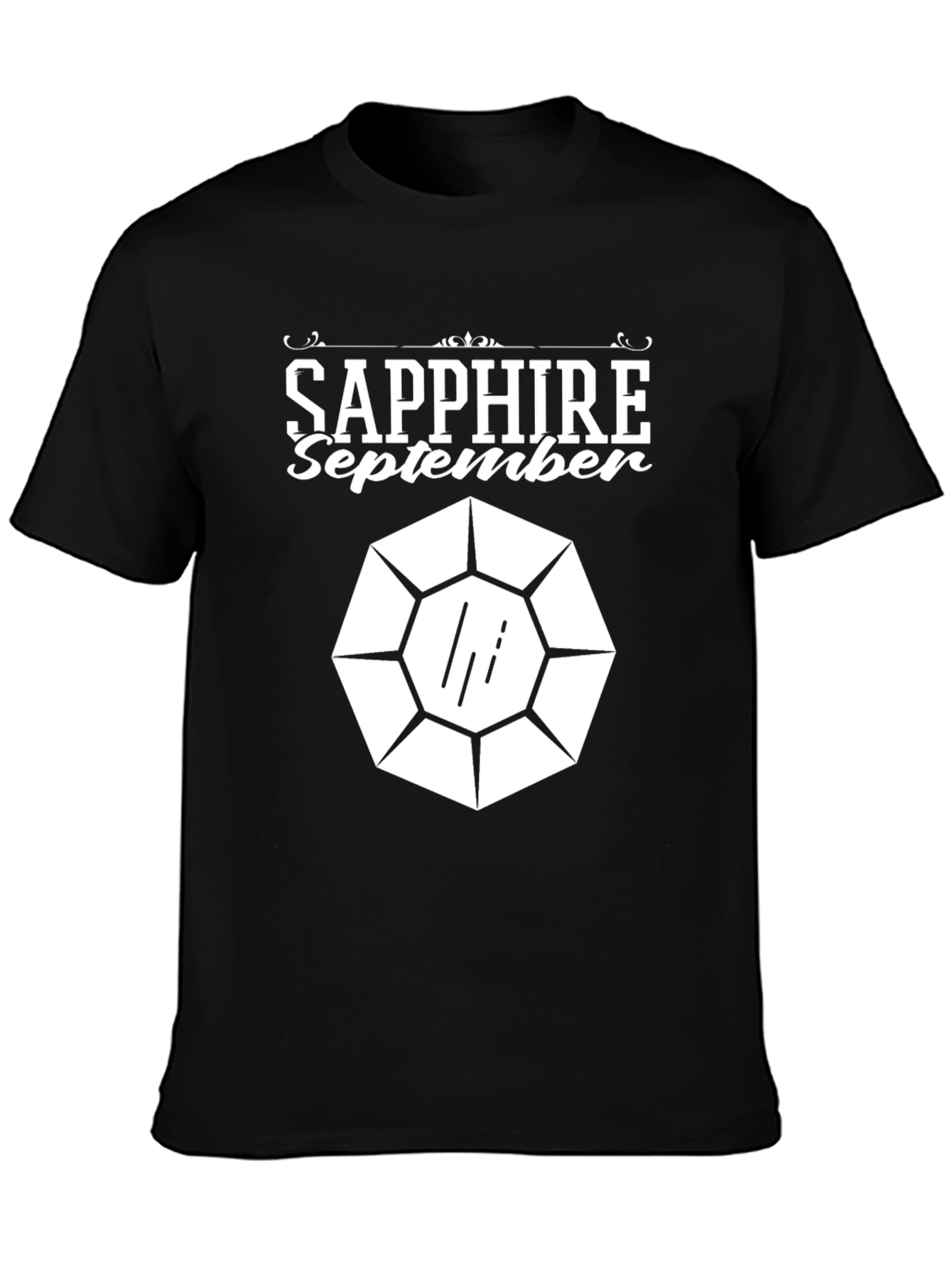Sapphire September Birthday Gemstone T-Shirt