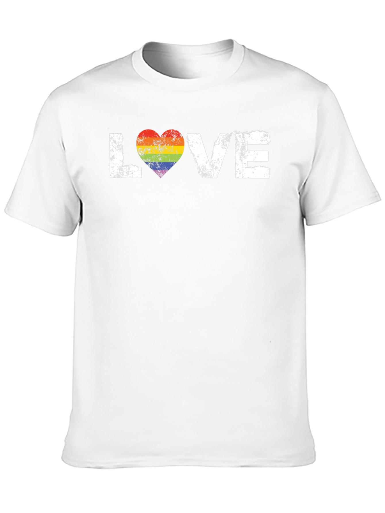 Love Rainbow Heart Graphic Tee