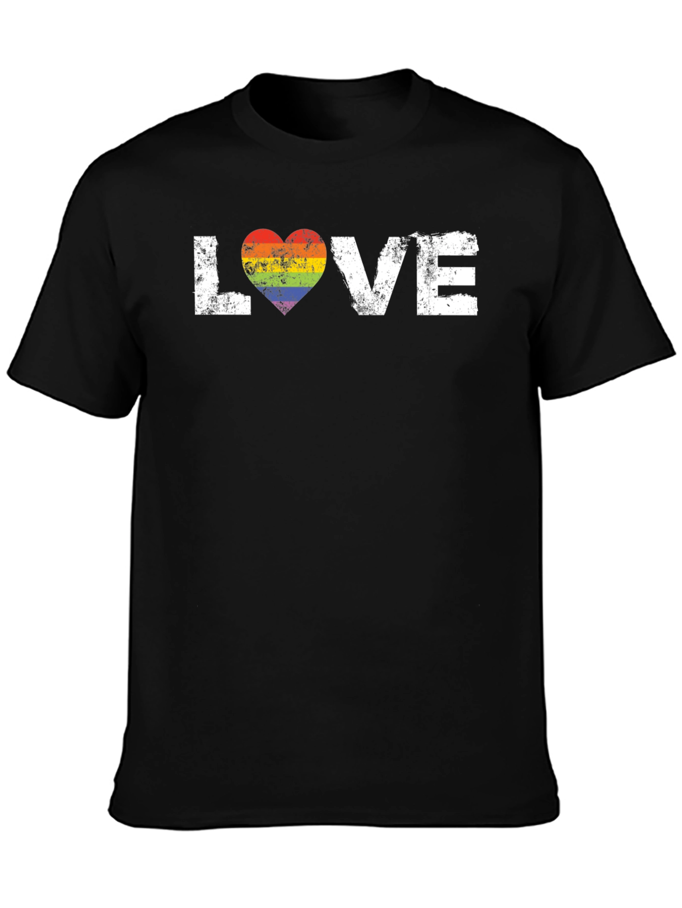 Love Rainbow Heart Graphic Tee