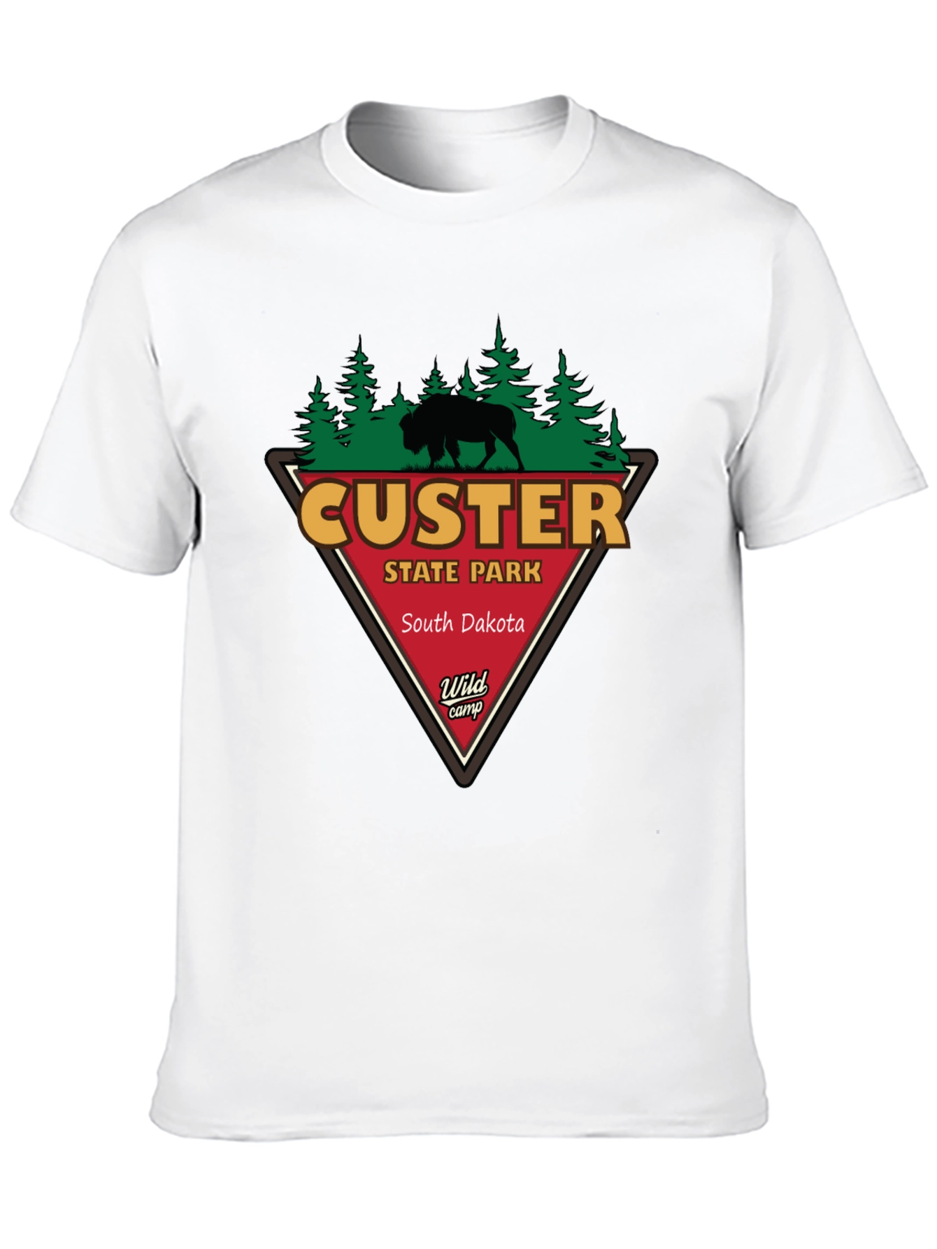Custer State Park T-Shirt - Black Cotton Tee