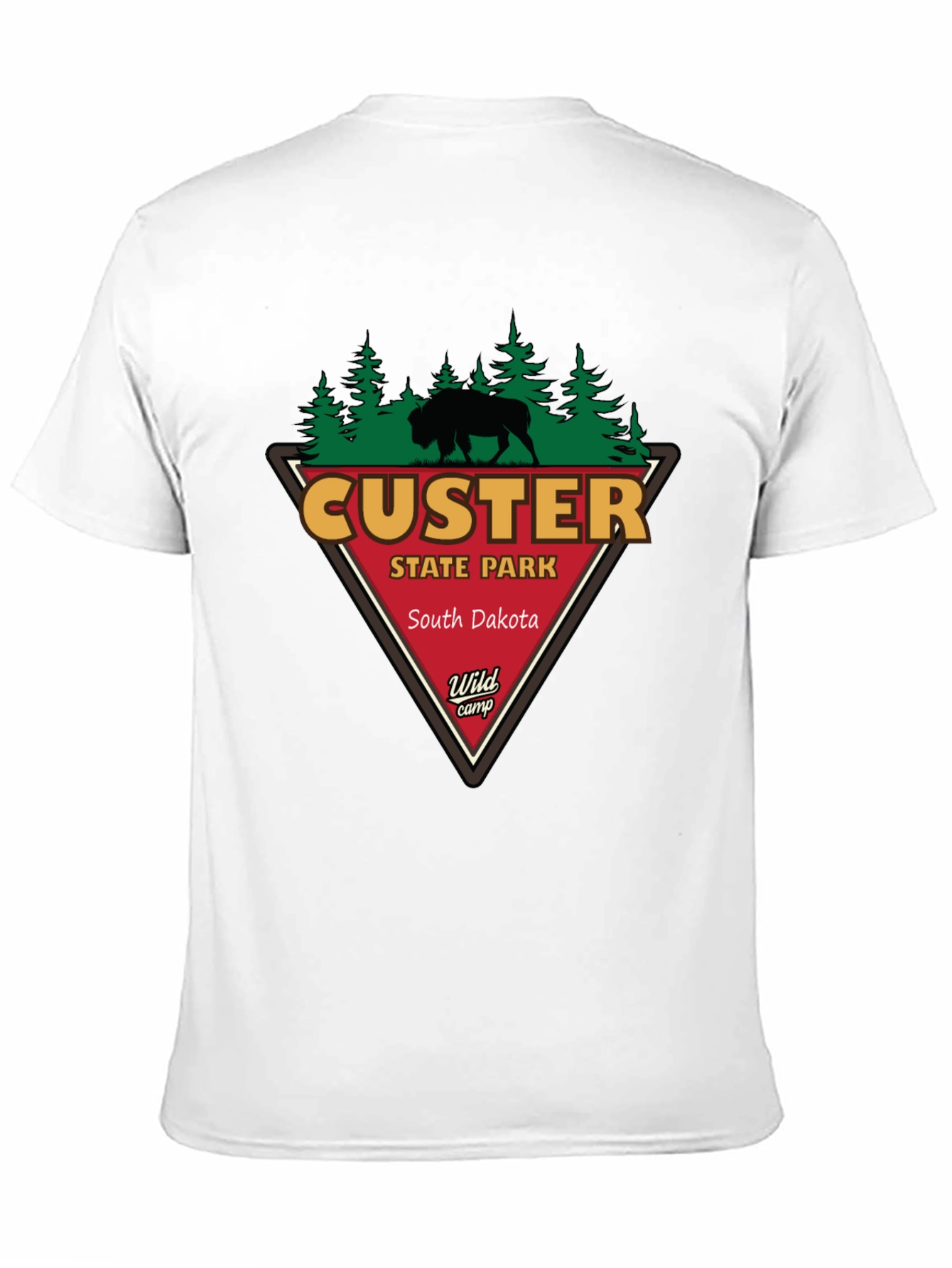 Custer State Park T-Shirt - Black Cotton Tee