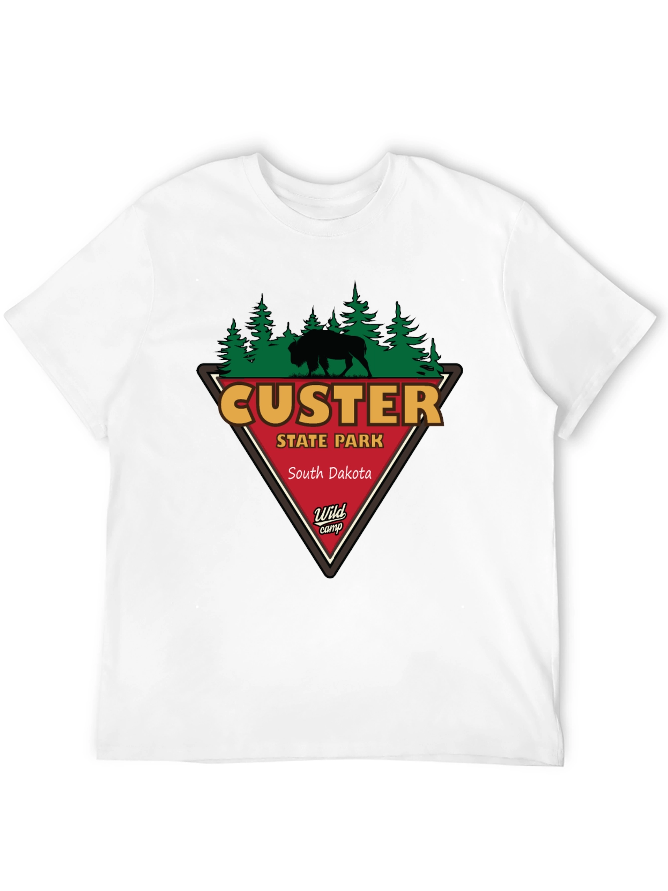 Custer State Park T-Shirt - Black Cotton Tee