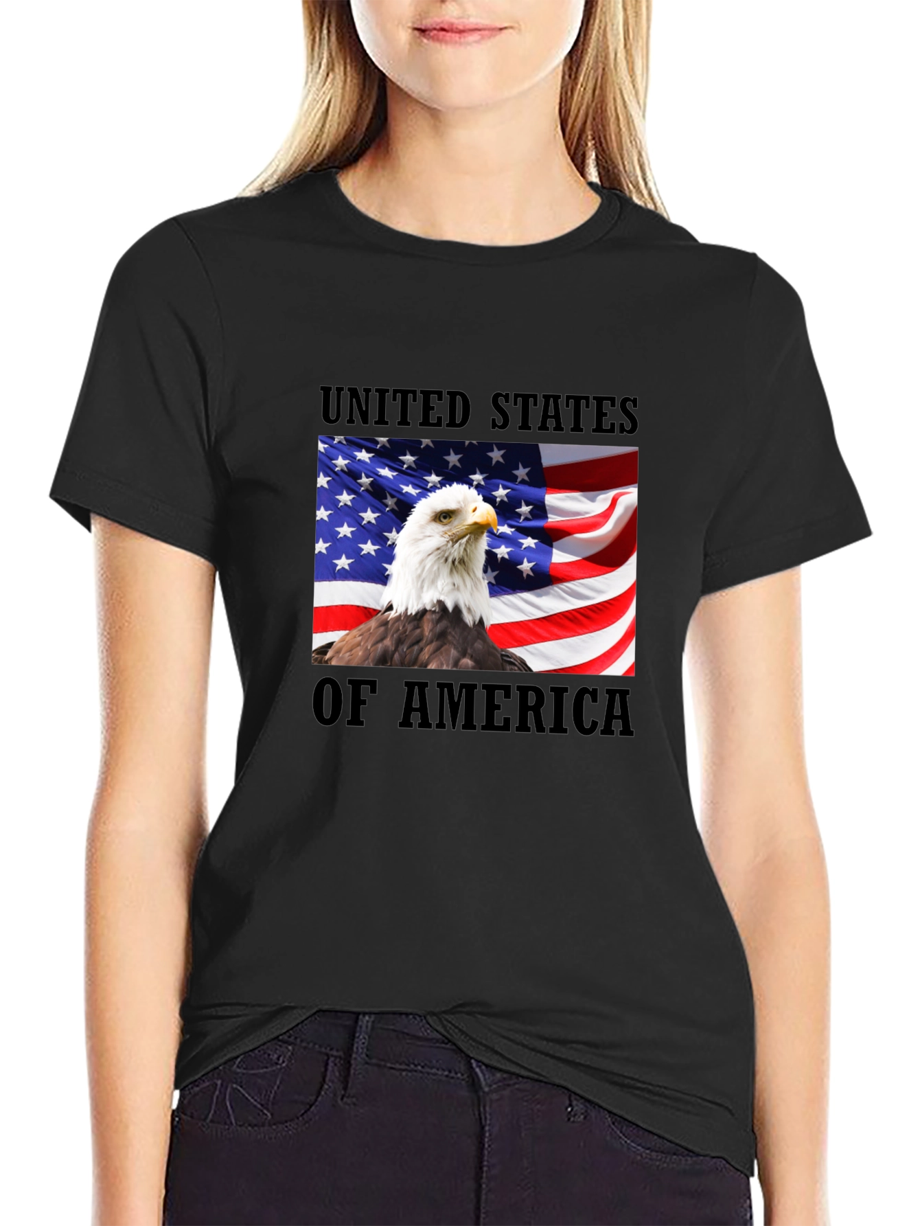 USA Eagle Graphic T-Shirt - Patriotic Pride