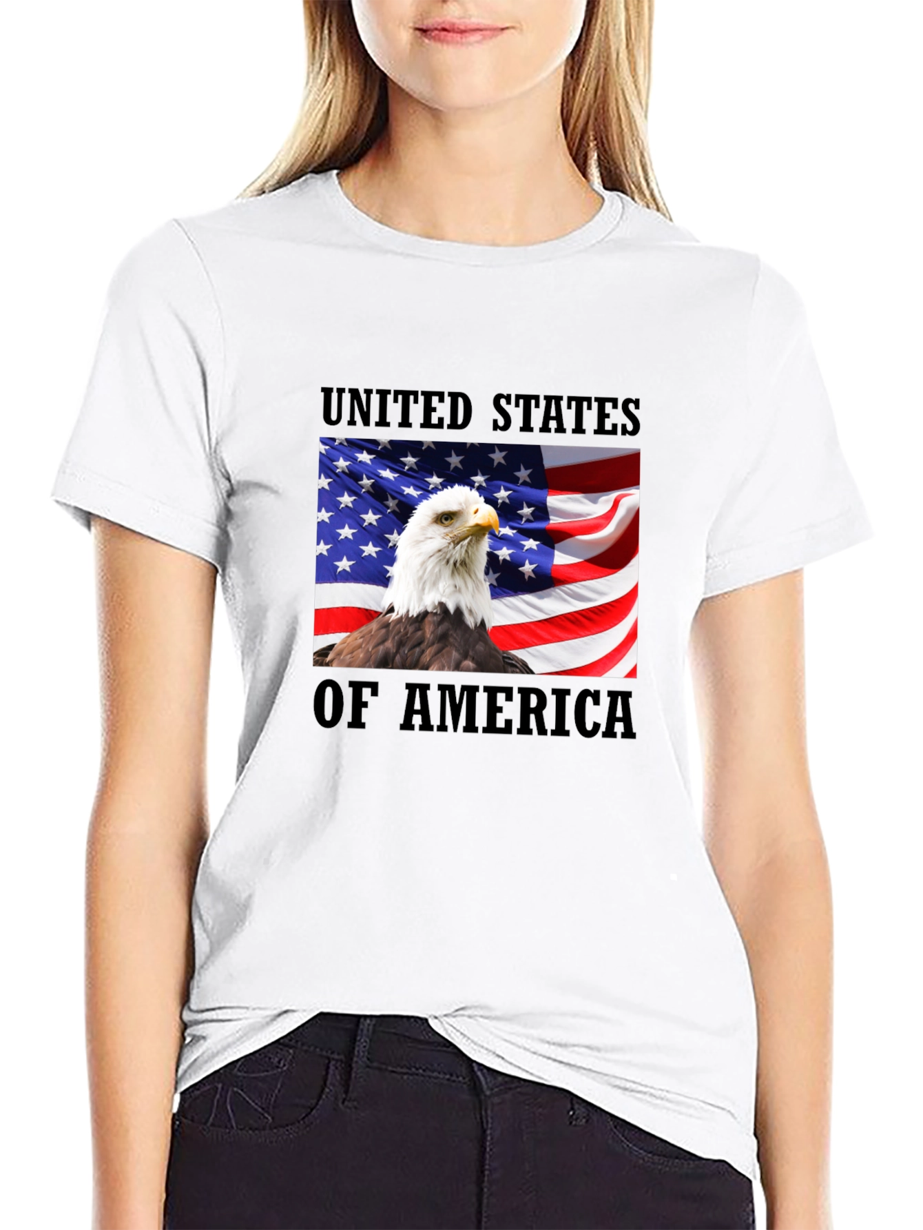 USA Eagle Graphic T-Shirt - Patriotic Pride