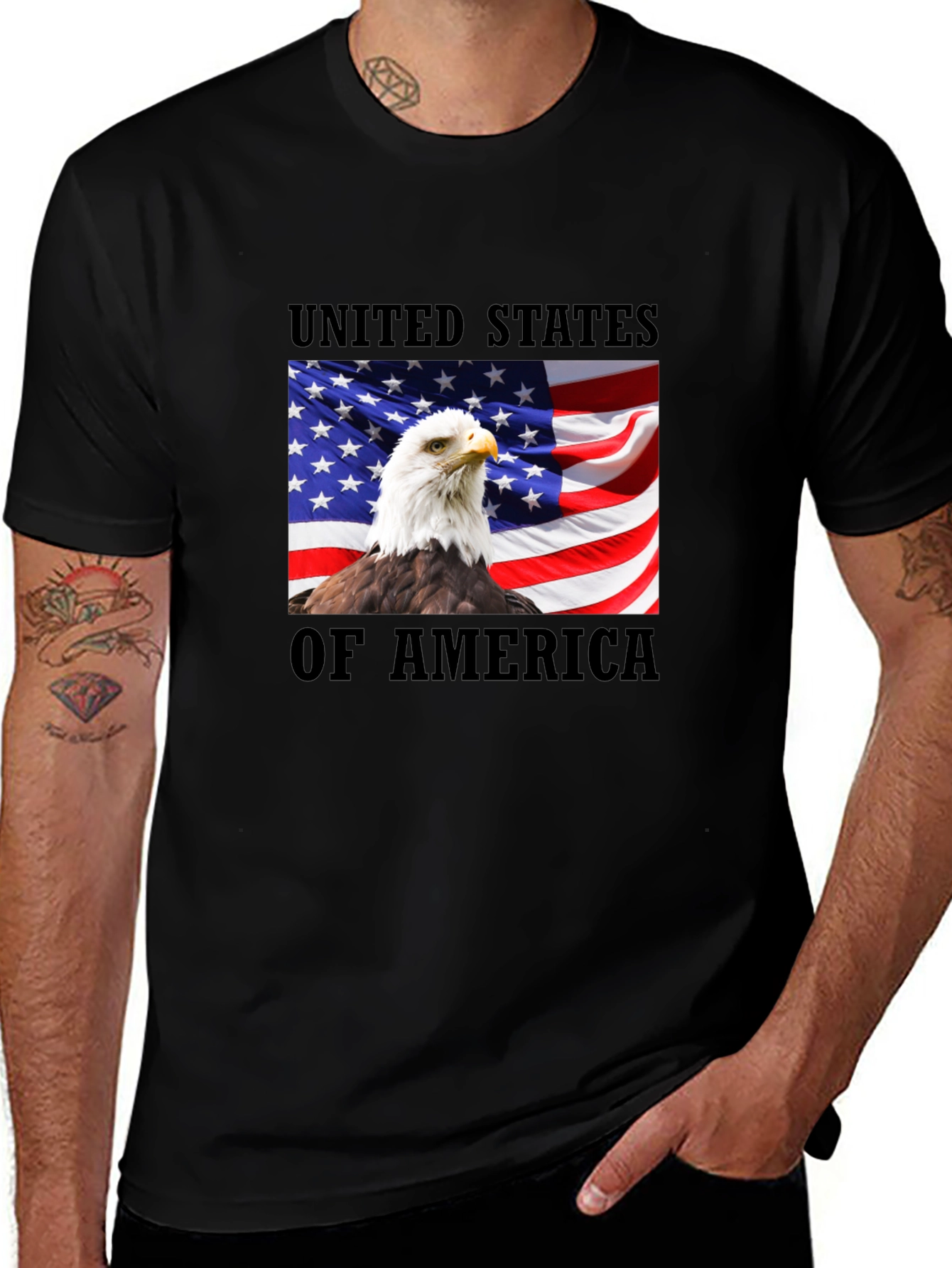 USA Eagle Graphic T-Shirt - Patriotic Pride