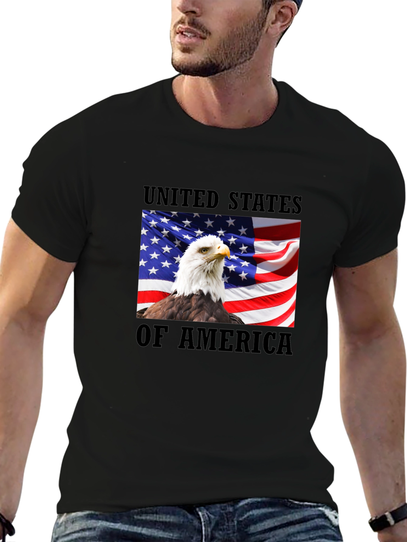 USA Eagle Graphic T-Shirt - Patriotic Pride