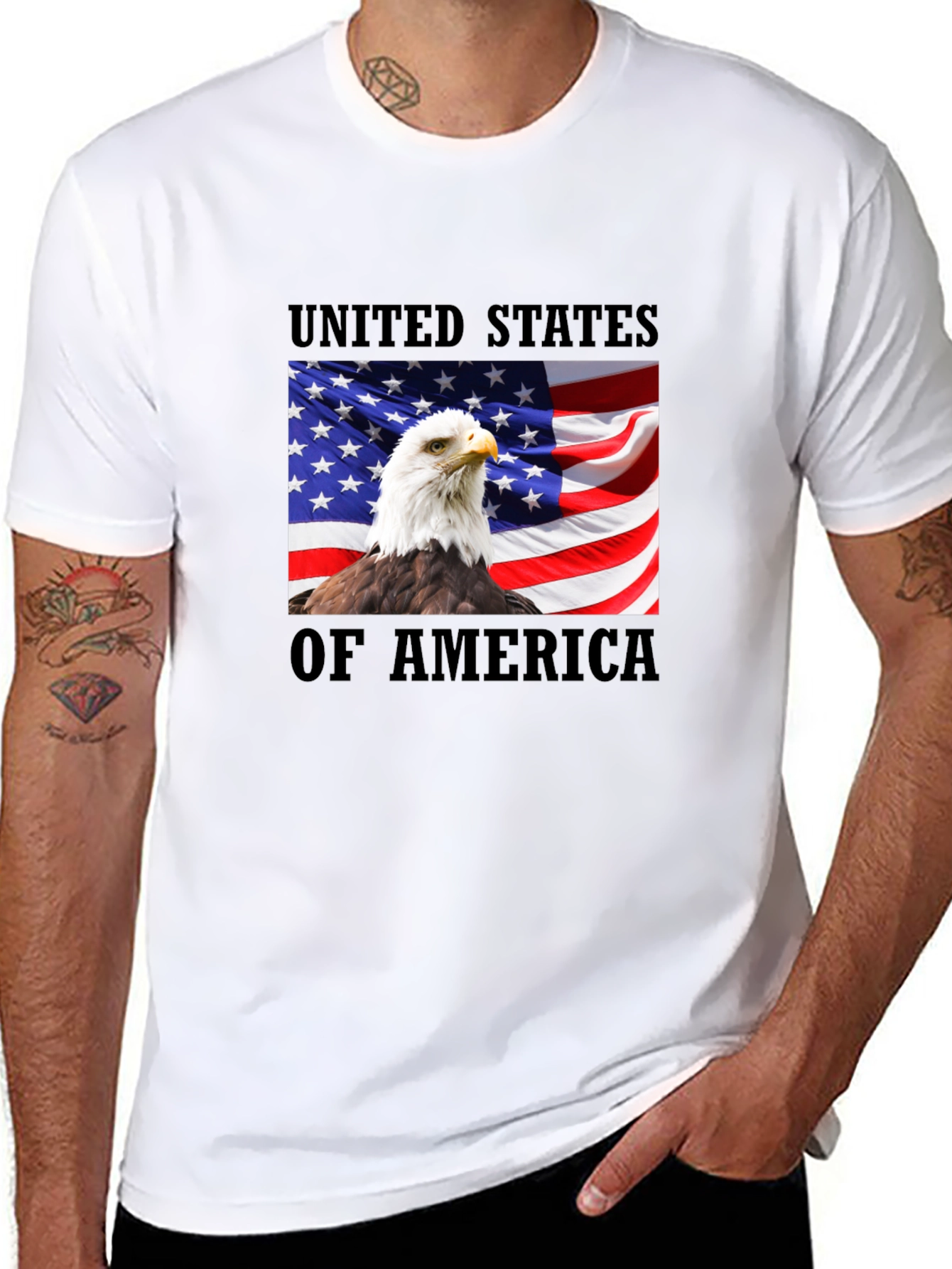 USA Eagle Graphic T-Shirt - Patriotic Pride