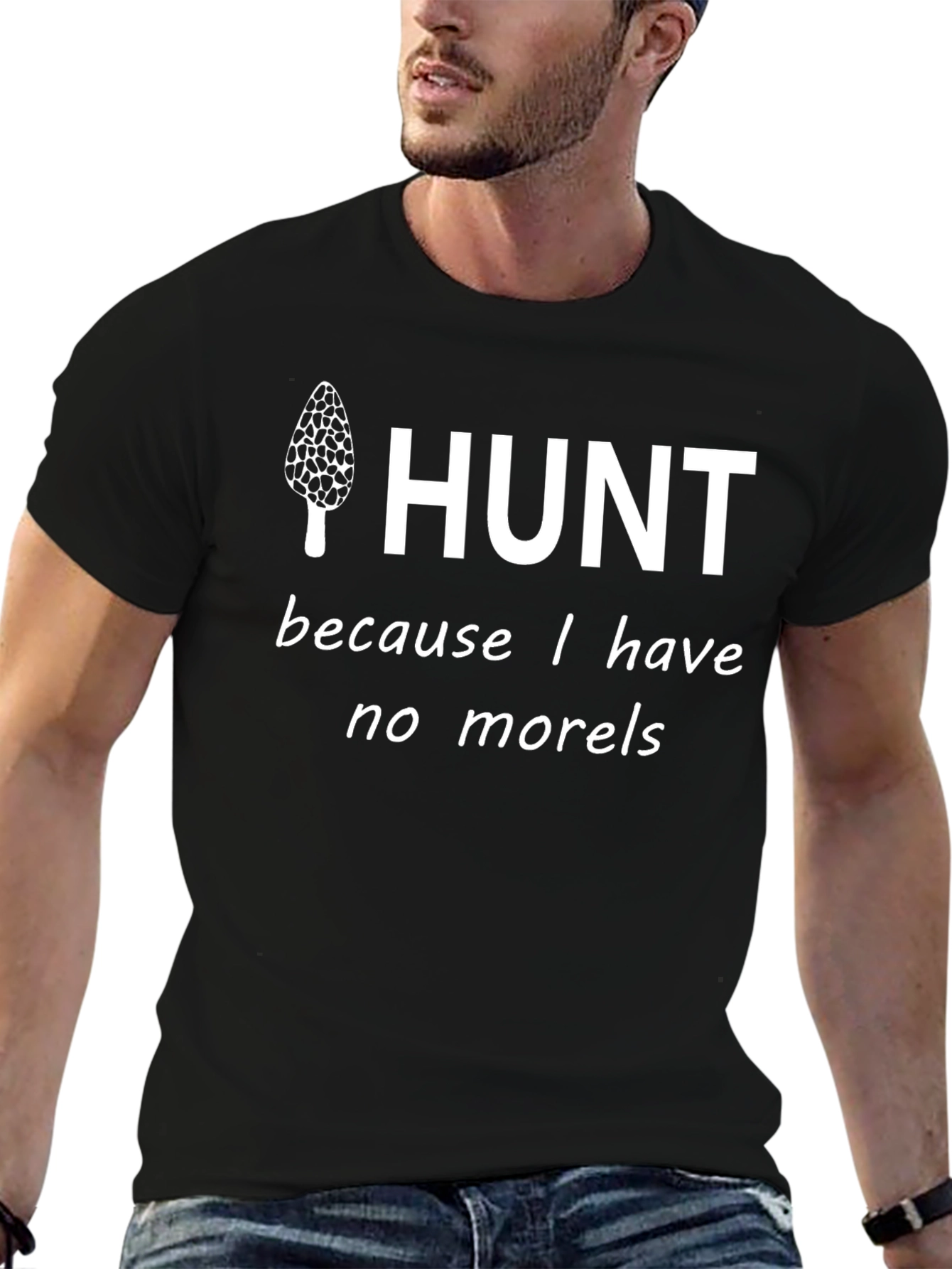 Mushroom Hunt T-Shirt - No Morels Fun Tee