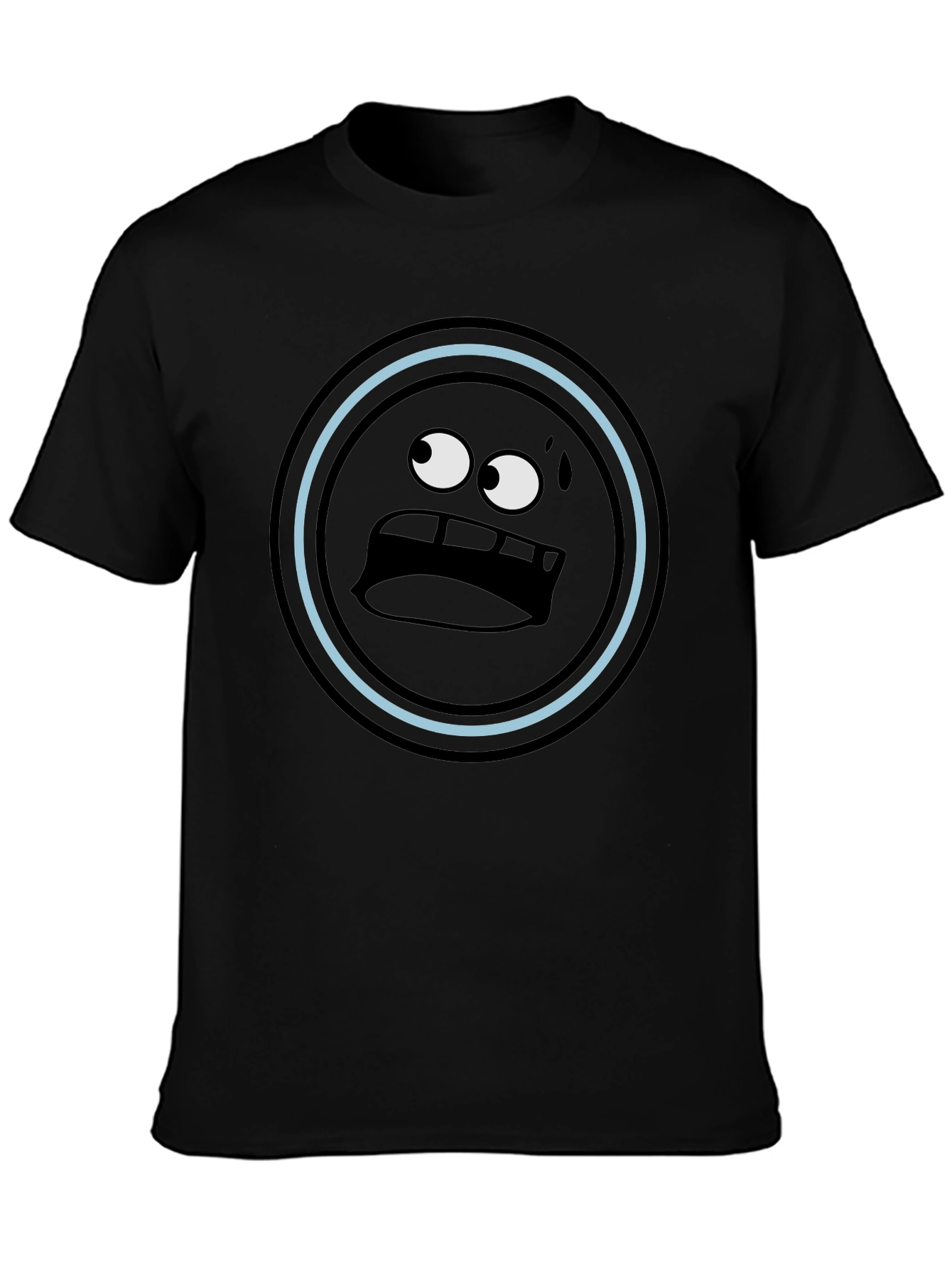 Funny Emoji Black T-Shirt