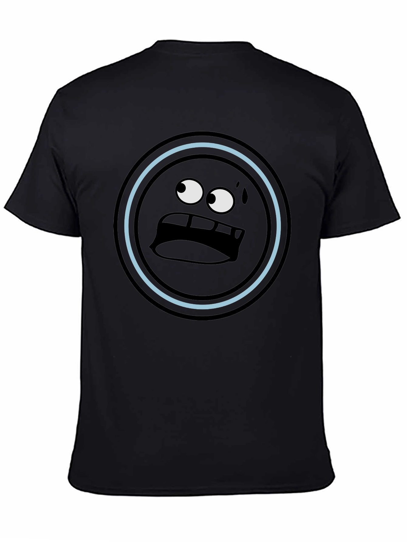 Funny Emoji Black T-Shirt