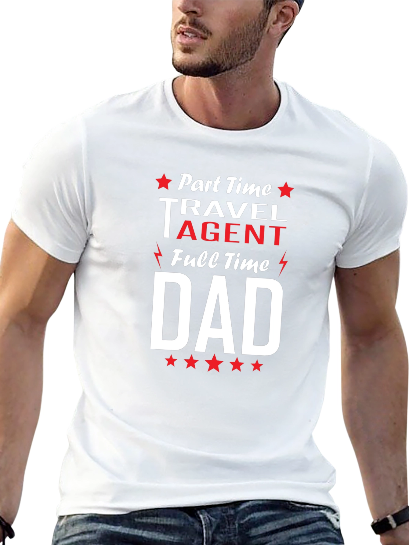 Part-Time Travel Agent Full-Time Dad T-Shirt