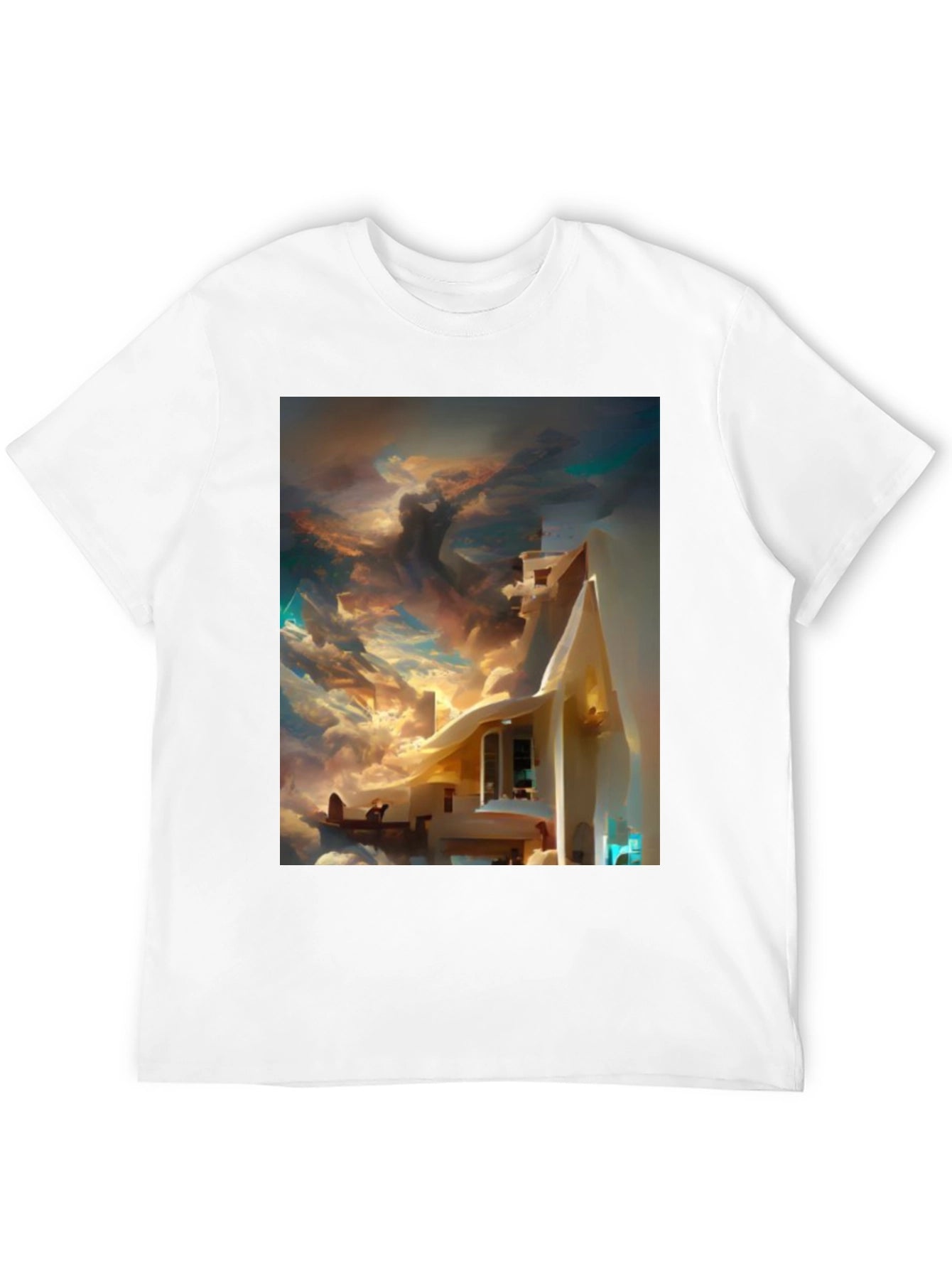 Surreal Skyscape T-Shirt - Artistic Dreamscape Design