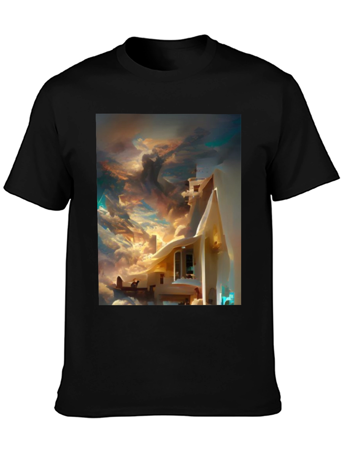 Surreal Skyscape T-Shirt - Artistic Dreamscape Design
