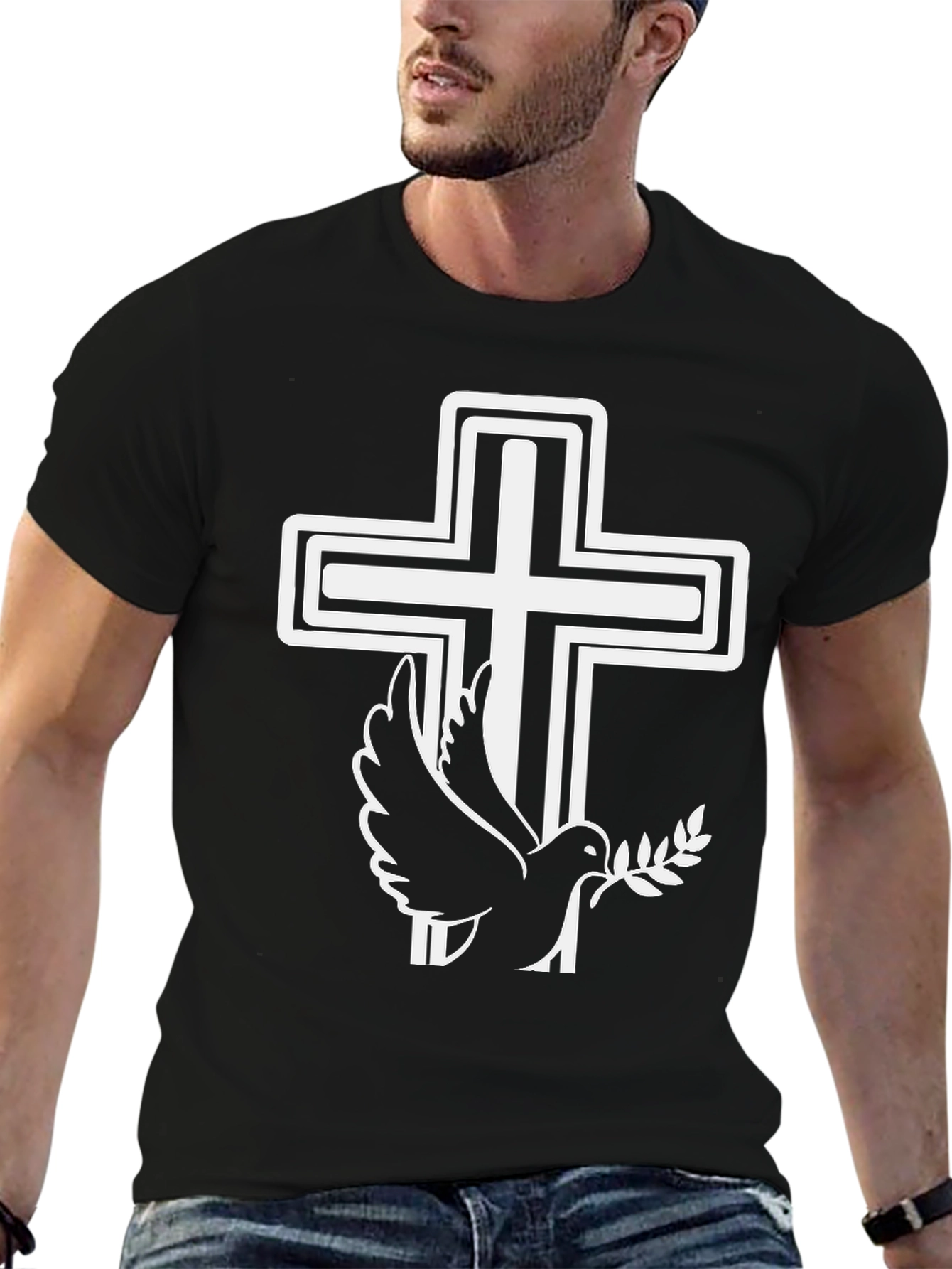 Faith Dove Graphic Tee - Stylish Christian Apparel