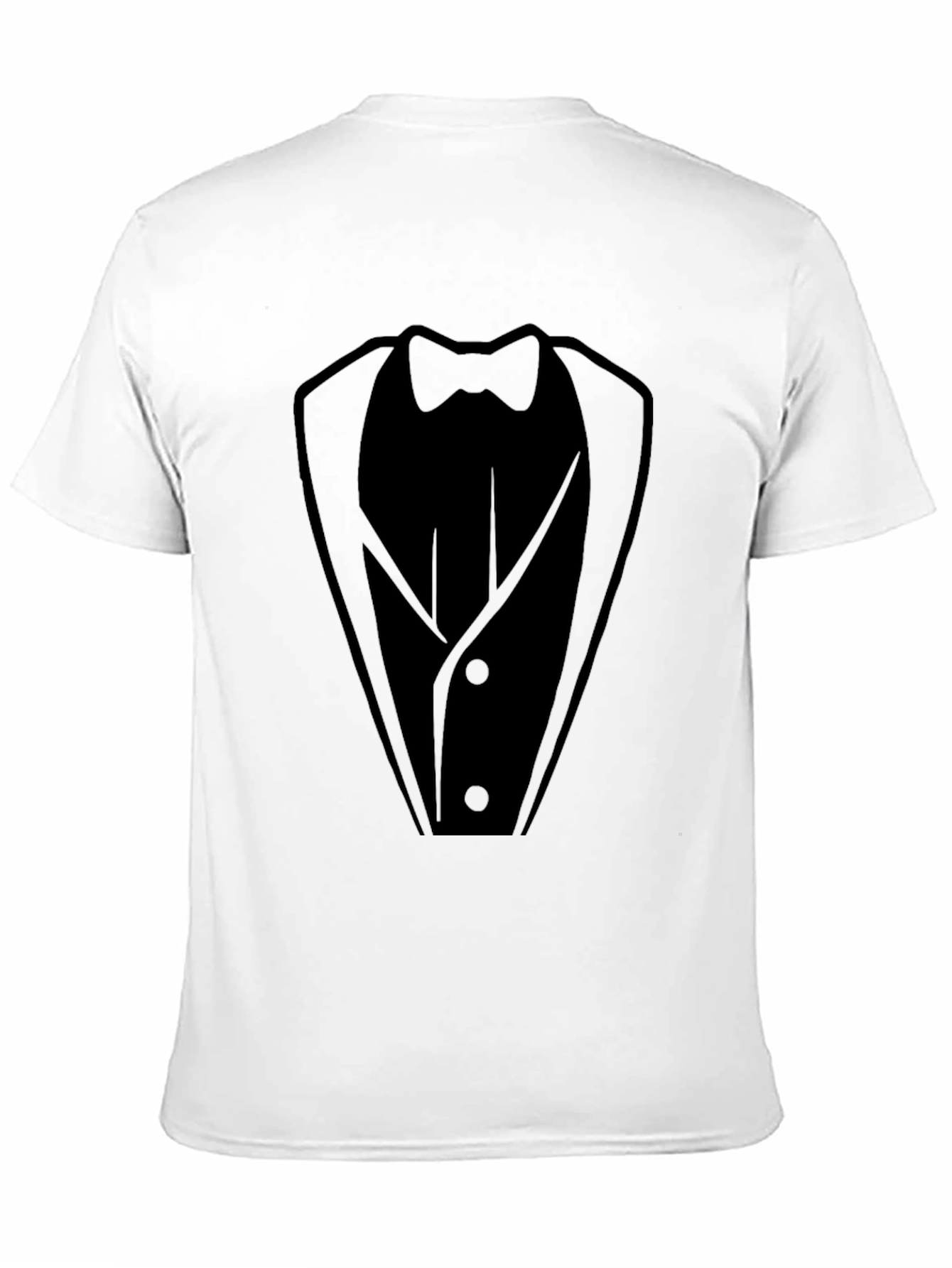 Tuxedo Print Black T-Shirt - Formal Fun!