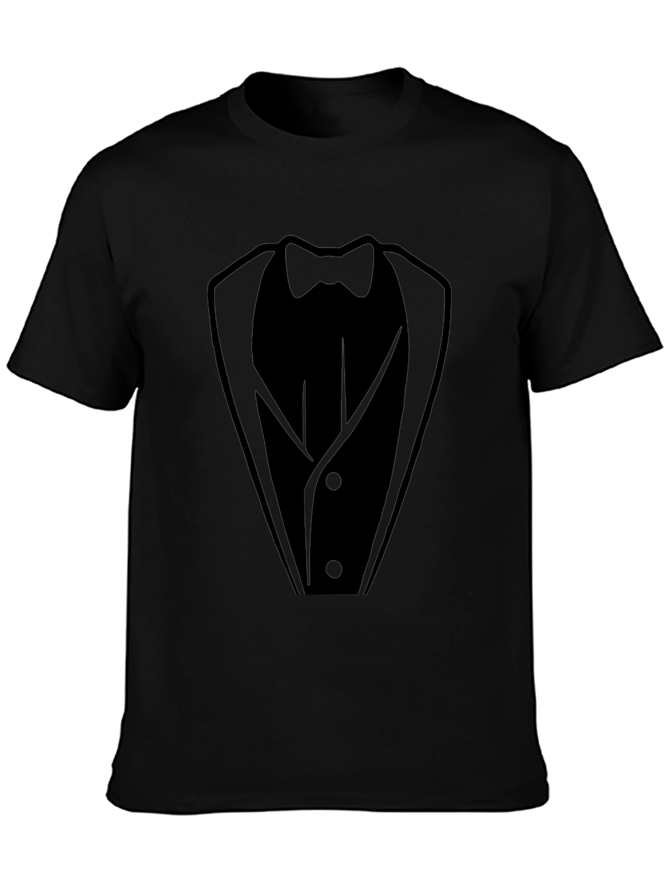 Tuxedo Print Black T-Shirt - Formal Fun!