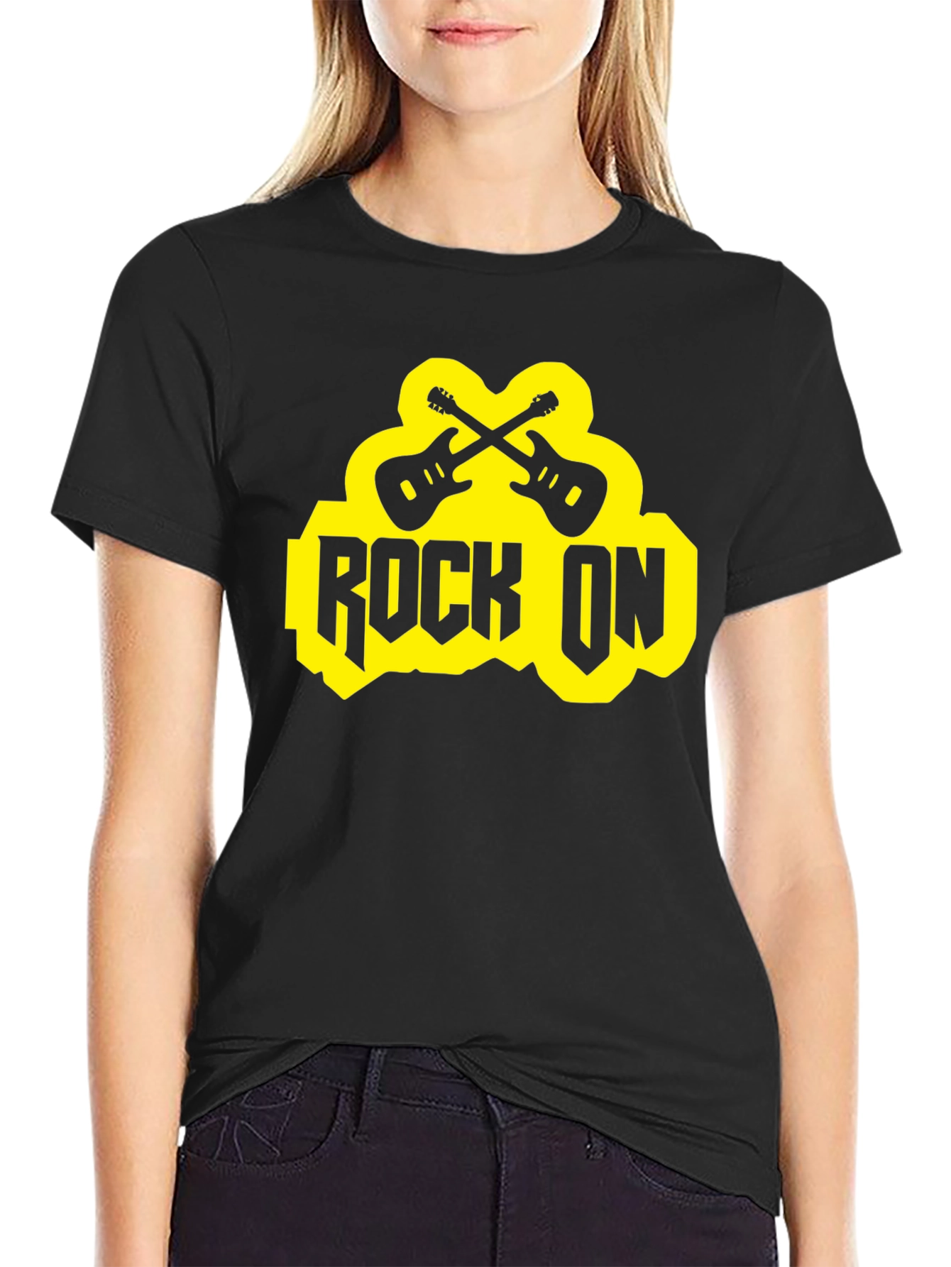 Rock On Guitar T-Shirt - Music Lovers Tee