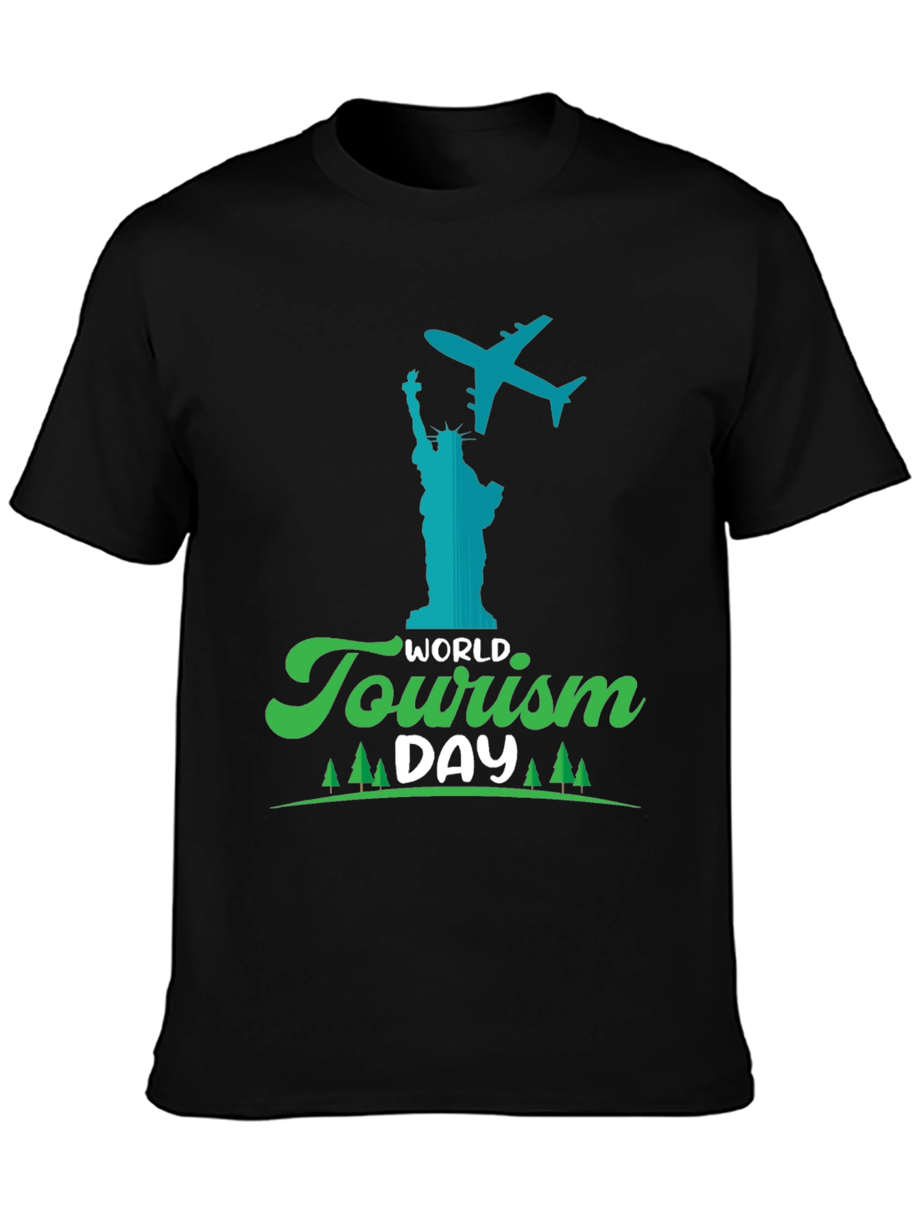 World Tourism Day Black T-Shirt - Travel Tee