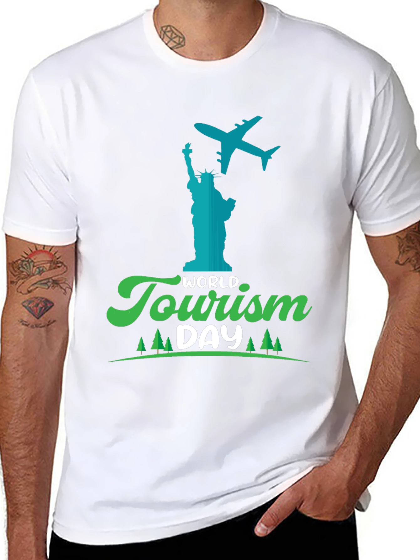 World Tourism Day Black T-Shirt - Travel Tee