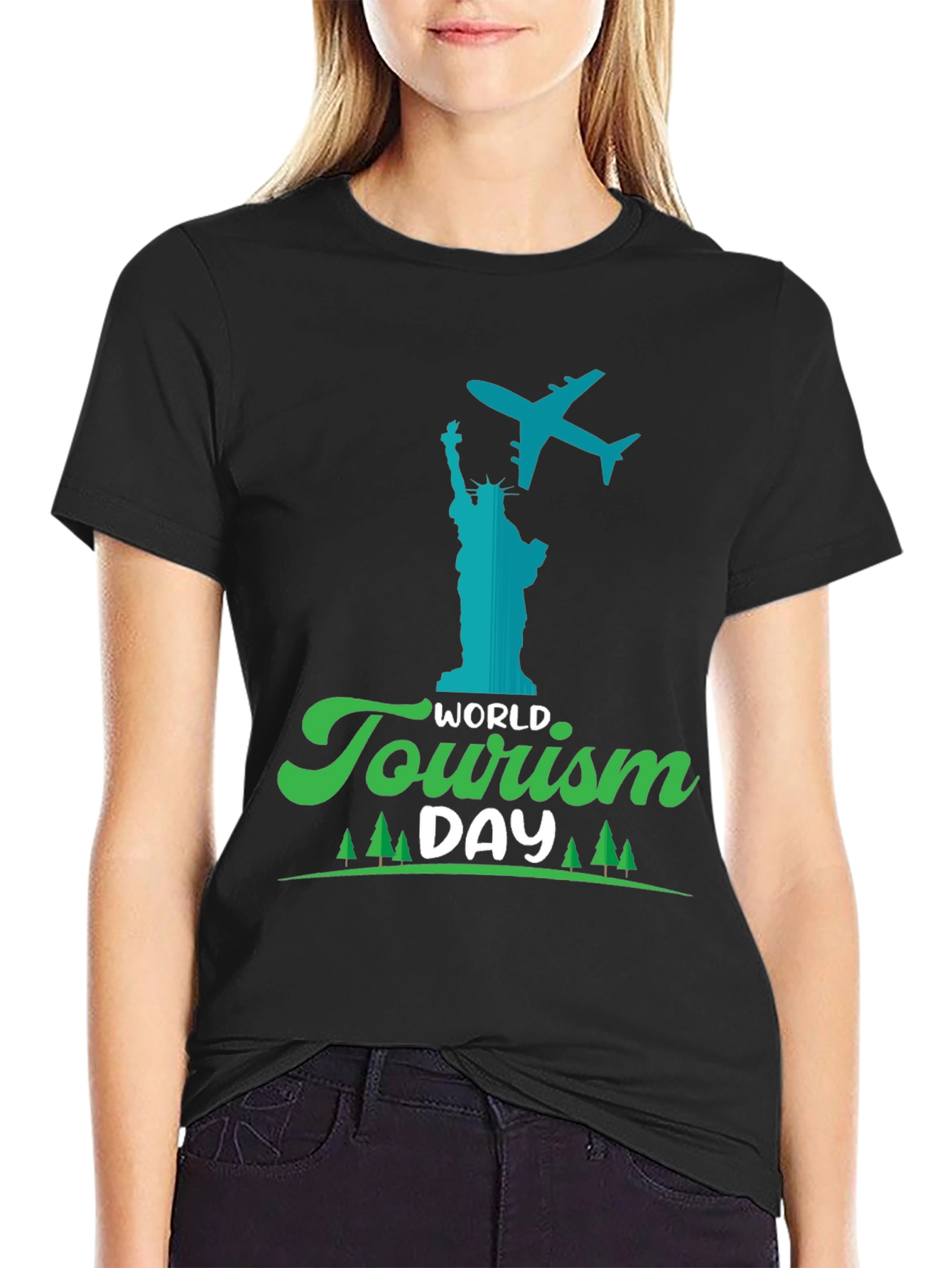 World Tourism Day Black T-Shirt - Travel Tee