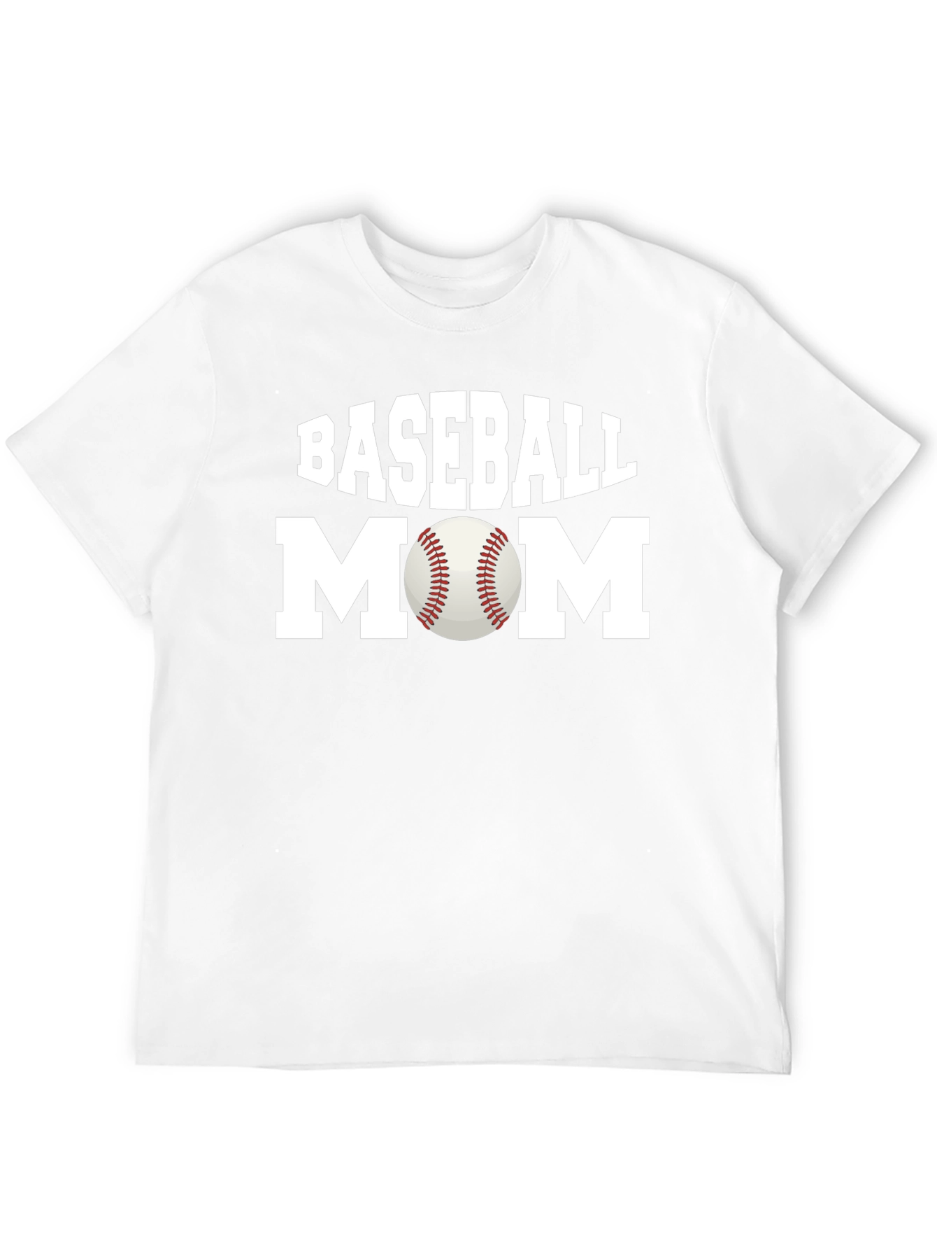 Baseball Mom Graphic T-Shirt - Black
