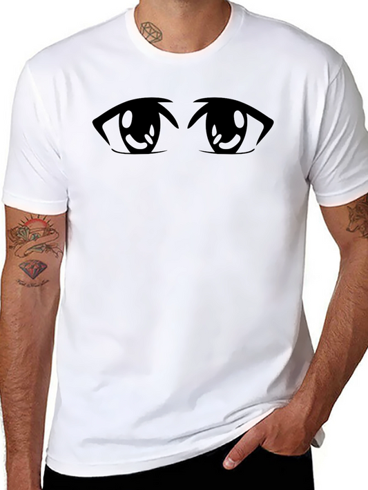 Anime Eyes Black T-Shirt - Express Yourself!