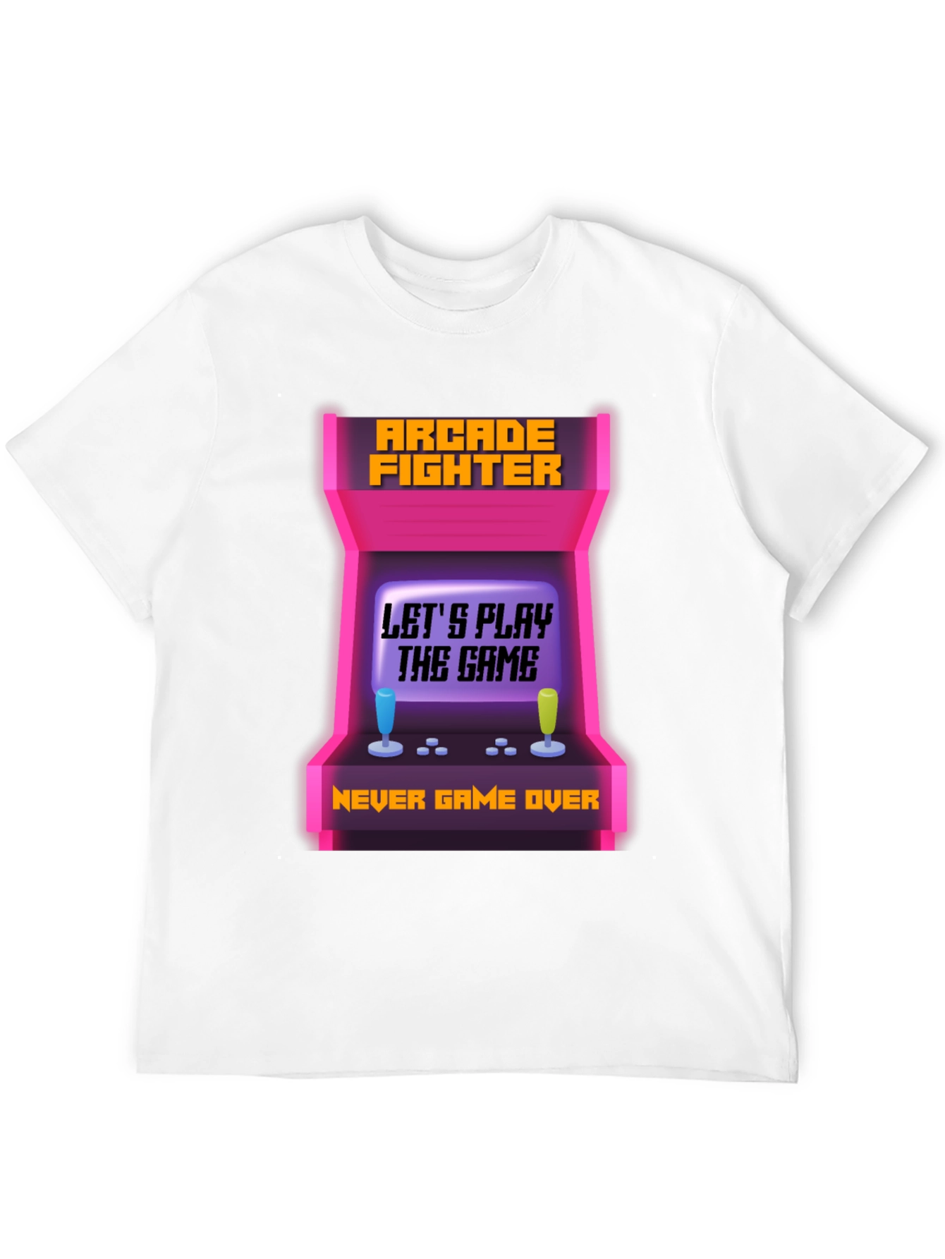 Arcade Fighter Gamer T-Shirt - Never Game Over!