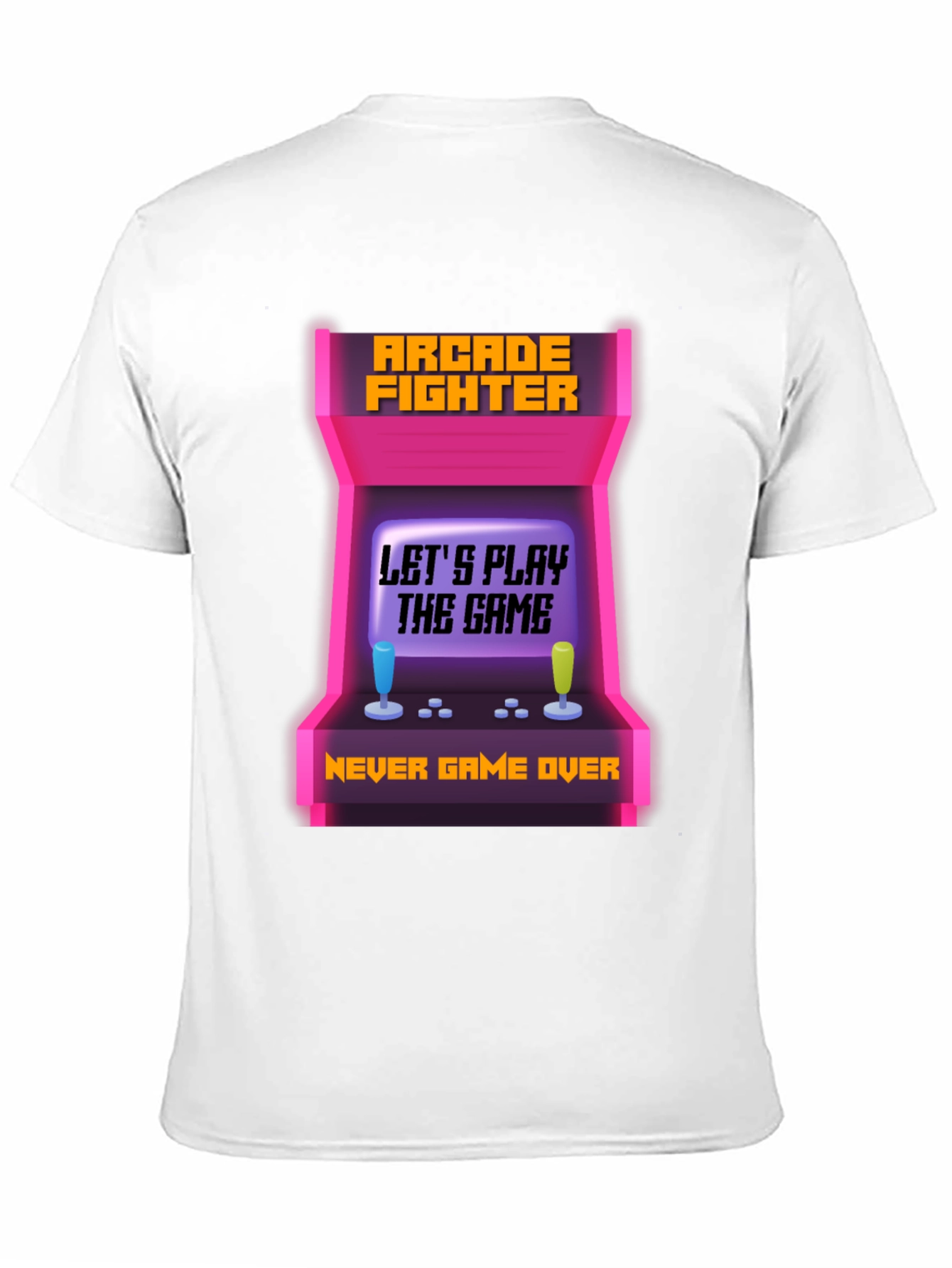 Arcade Fighter Gamer T-Shirt - Never Game Over!
