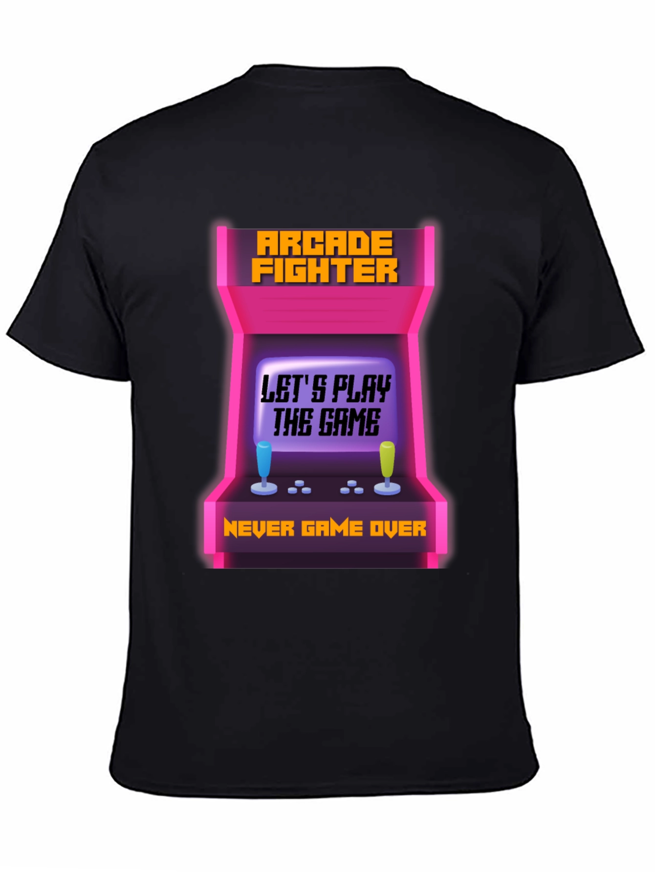 Arcade Fighter Gamer T-Shirt - Never Game Over!