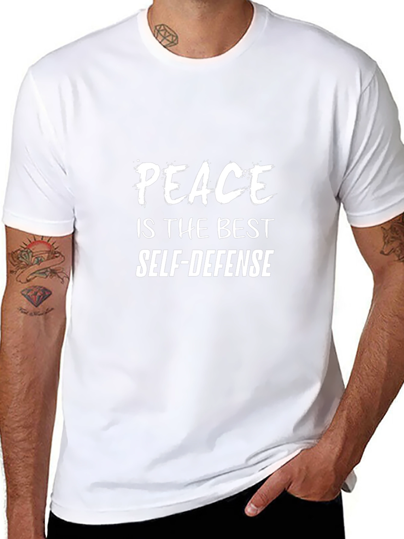 Peace is the Best Self-Defense Graphic Tee