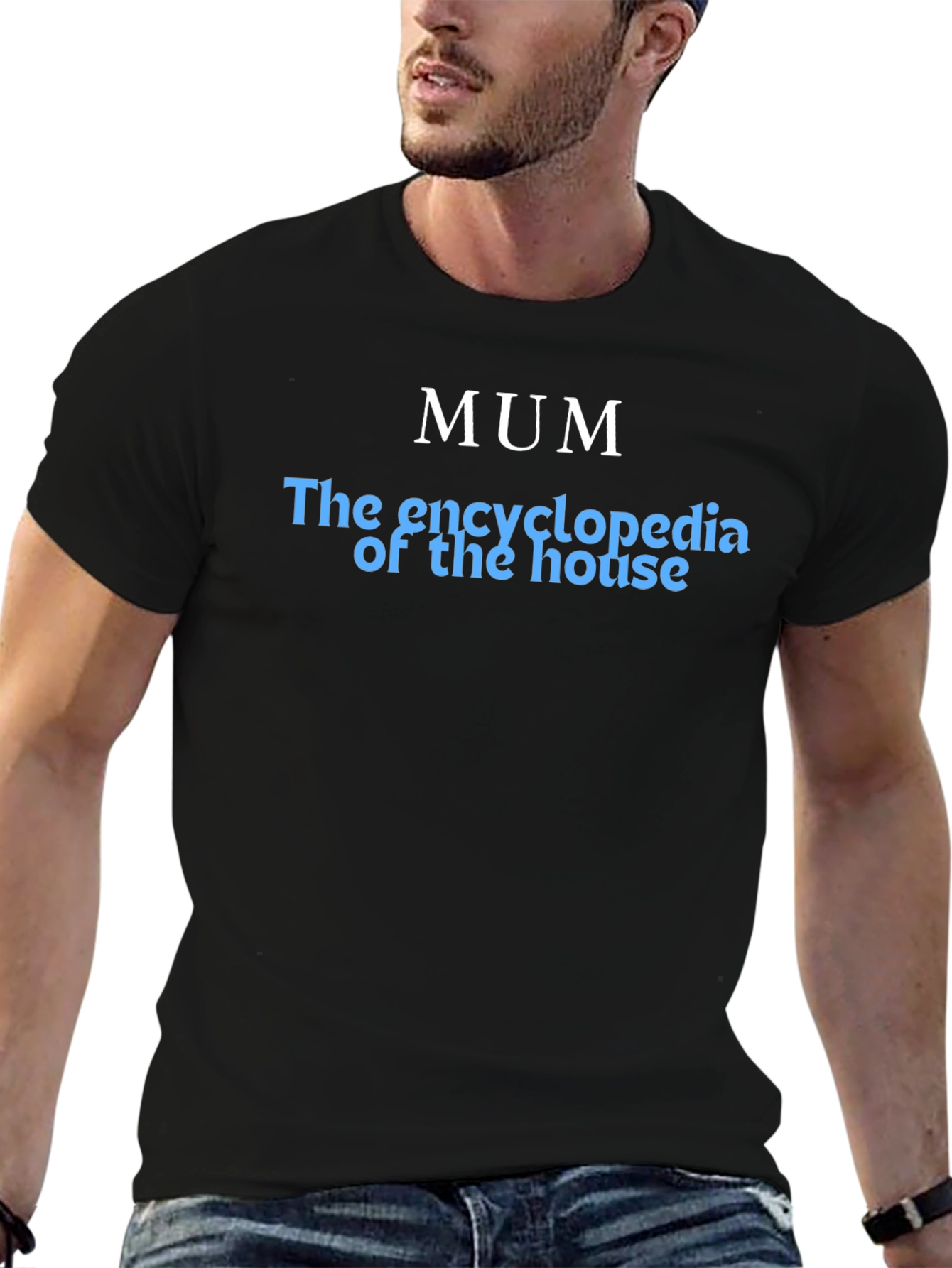 Mum Encyclopedia T-Shirt - Black Cotton Tee
