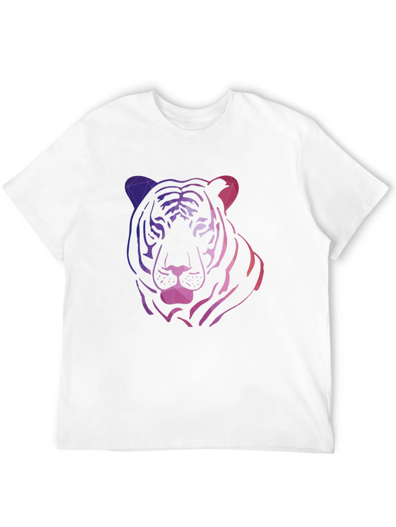Geometric Tiger Graphic Tee - Cool & Modern Design