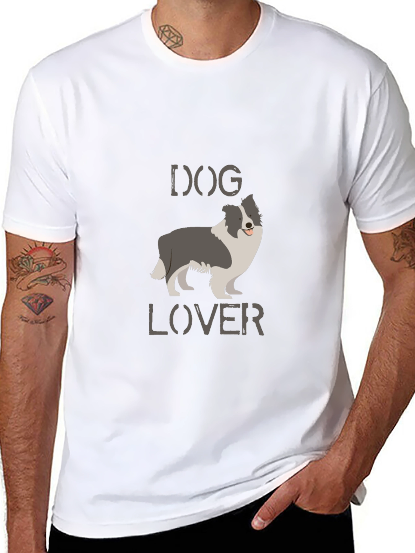 Dog Lover Graphic T-Shirt - Casual Wear