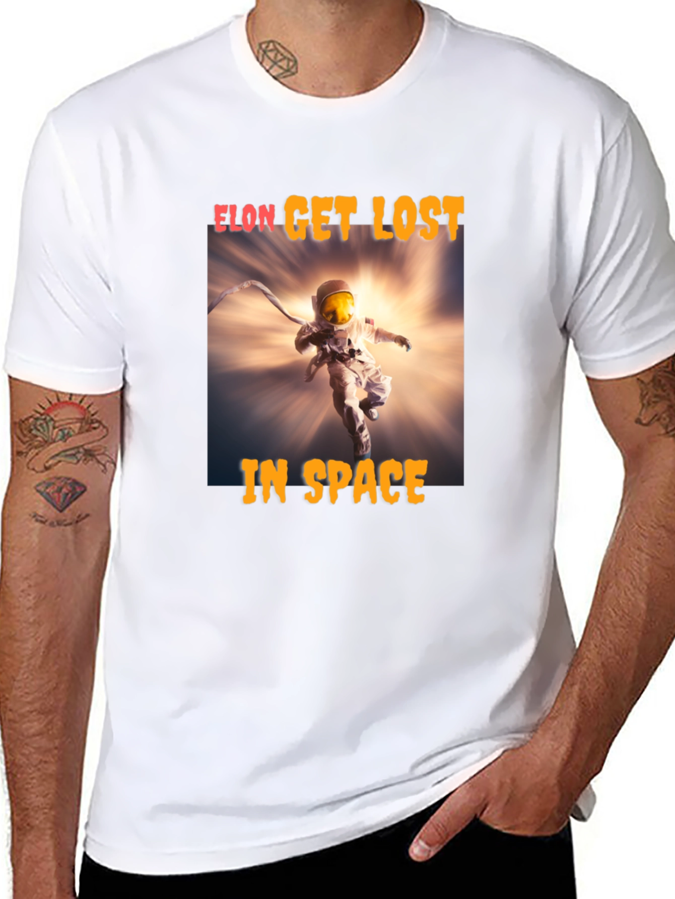 Elon Get Lost in Space Graphic T-Shirt