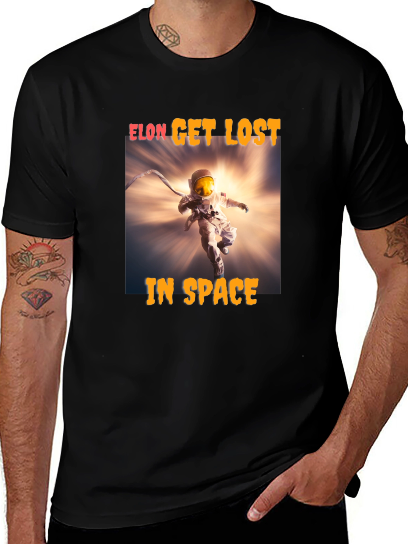 Elon Get Lost in Space Graphic T-Shirt